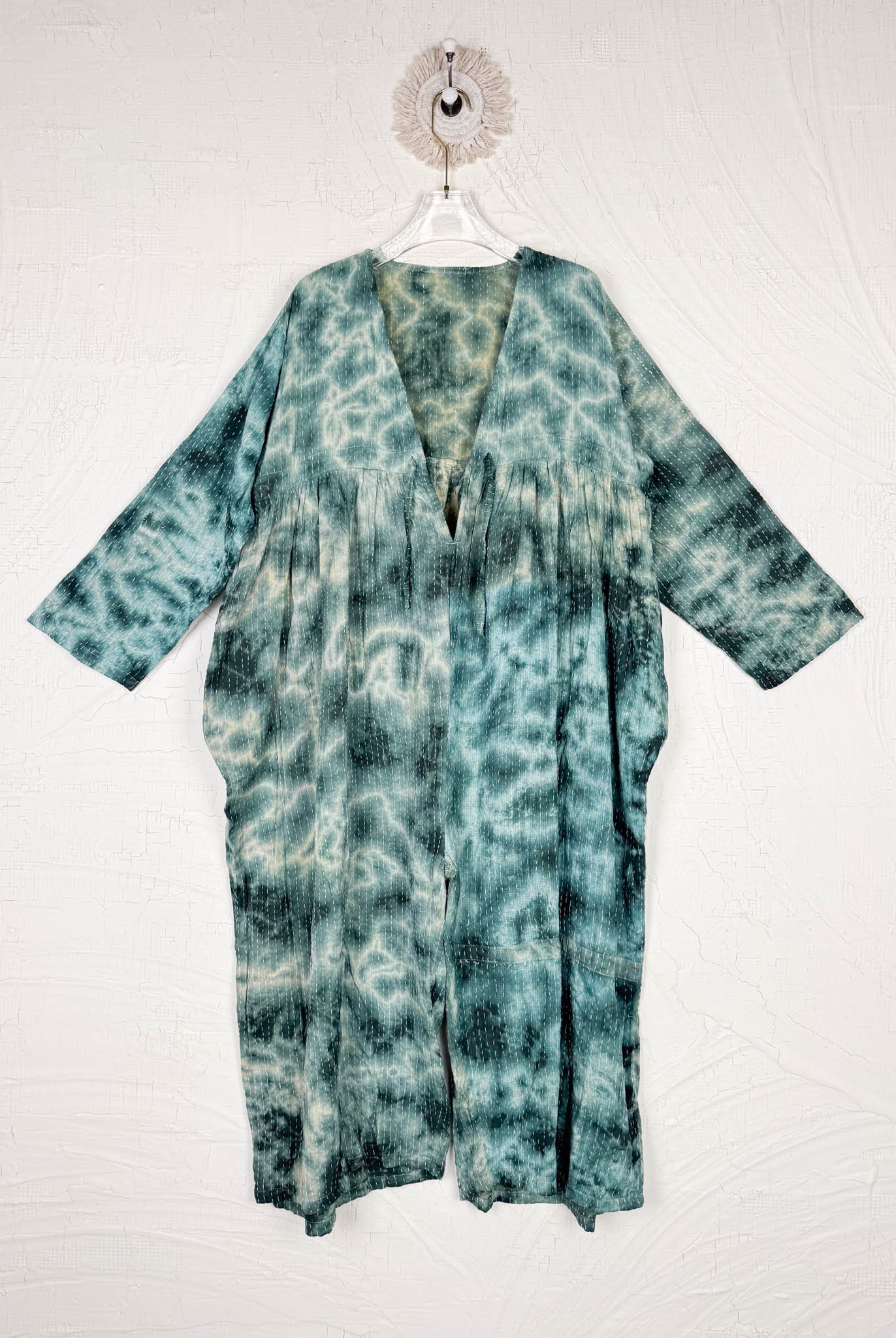 kantha tie dye cropped jumpsuit - Love Protect Sustain