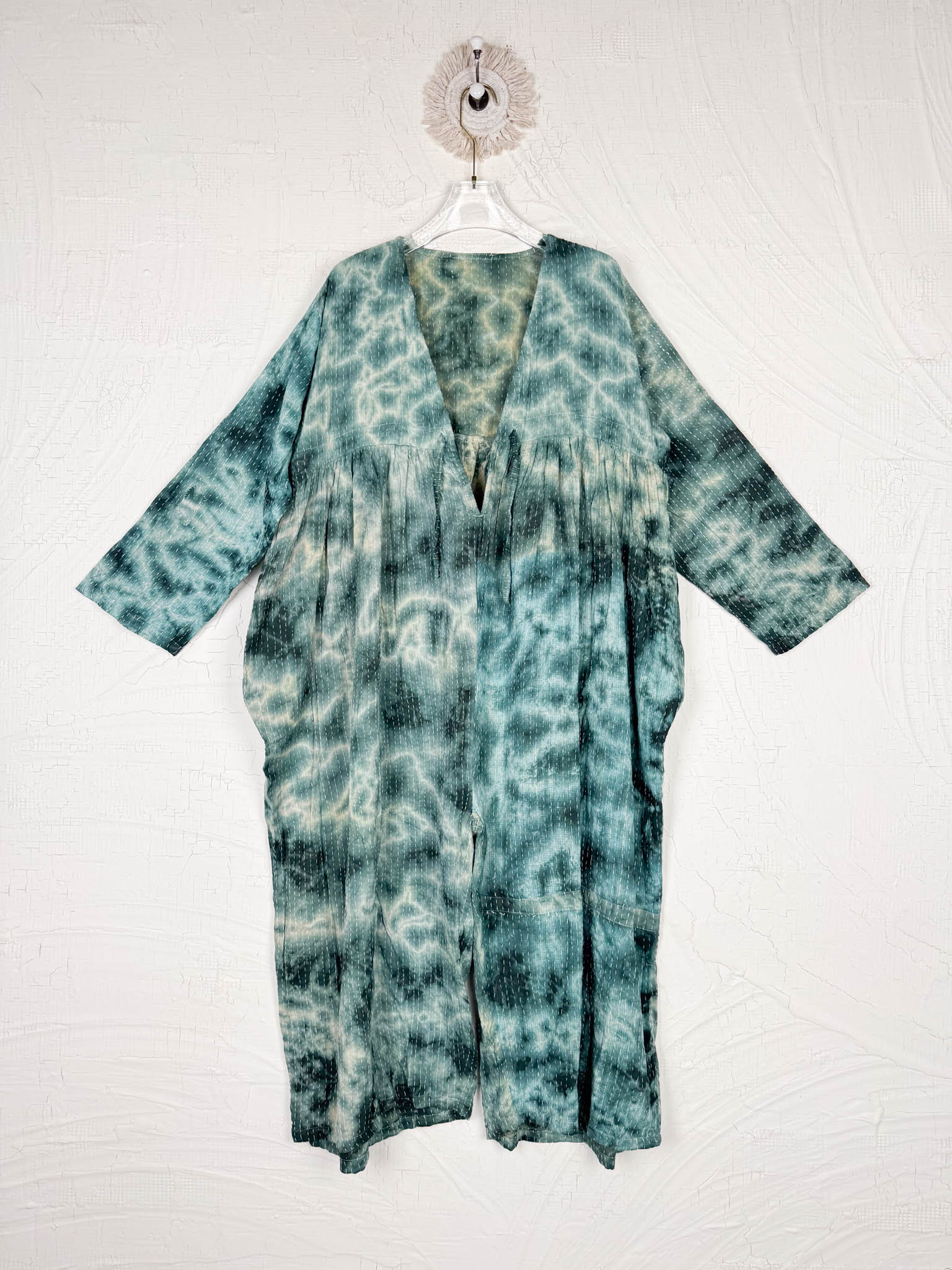 kantha tie dye cropped jumpsuit - Love Protect Sustain