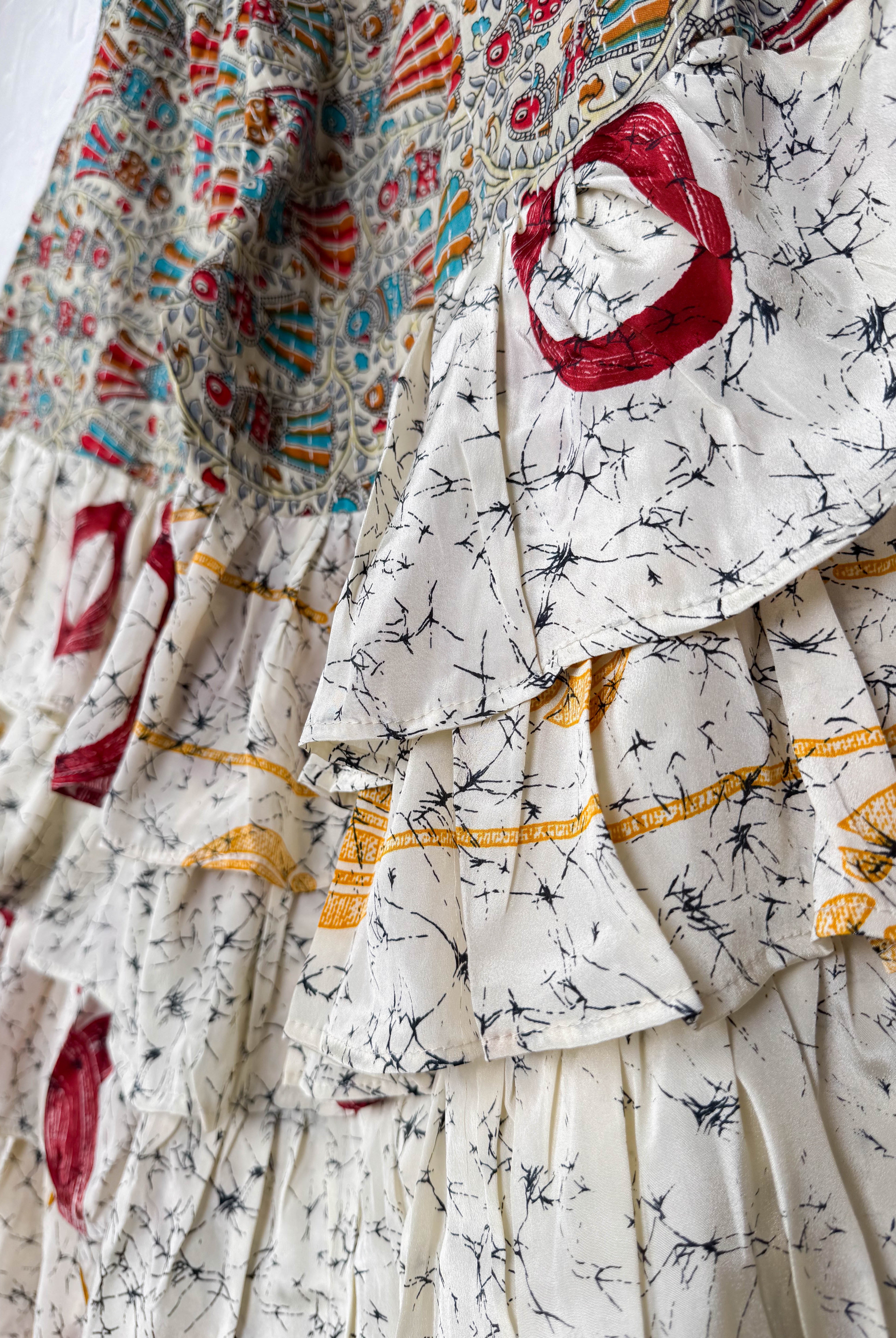 kantha tiered pants - Love Protect Sustain