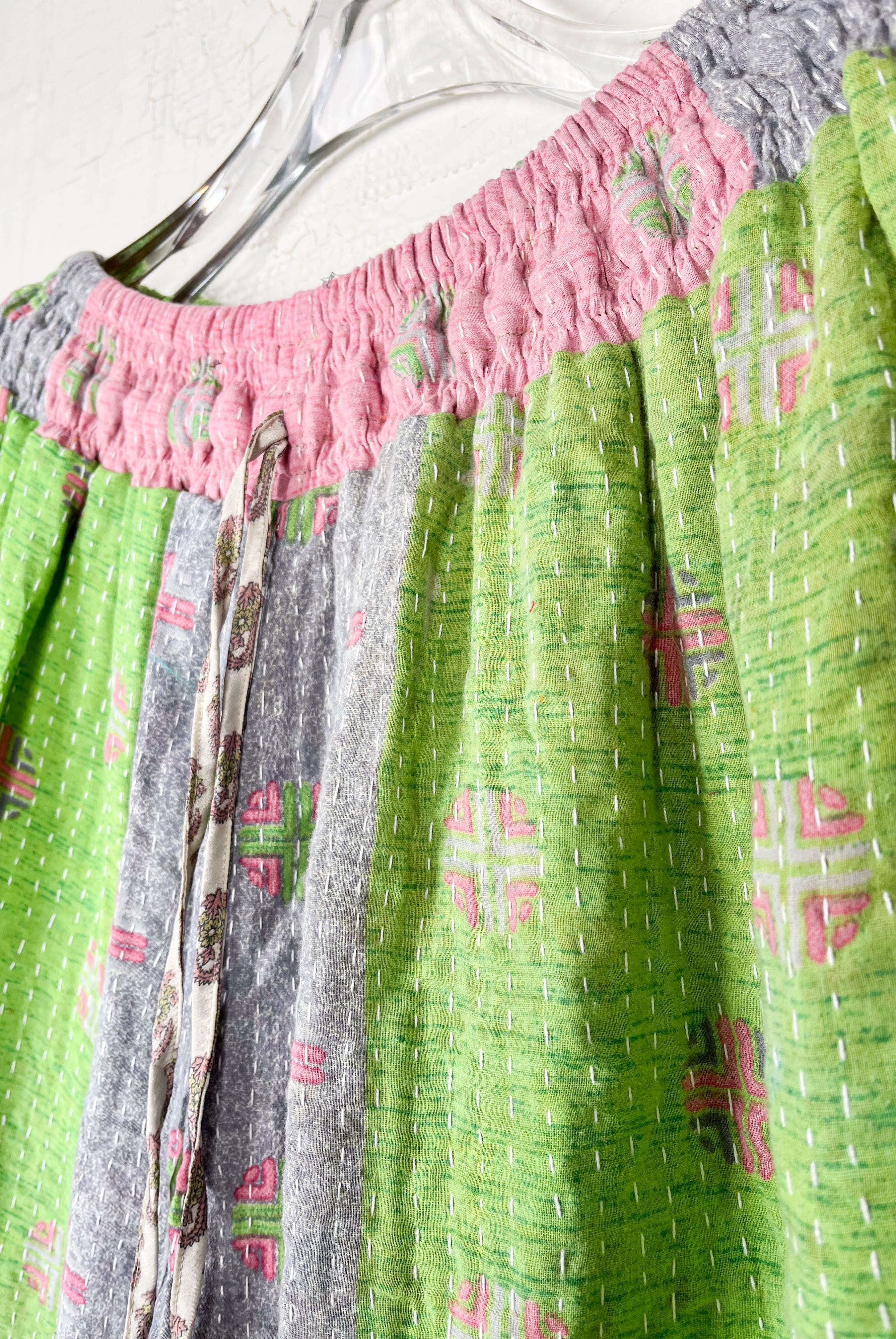 kantha wide leg pants - Love Protect Sustain