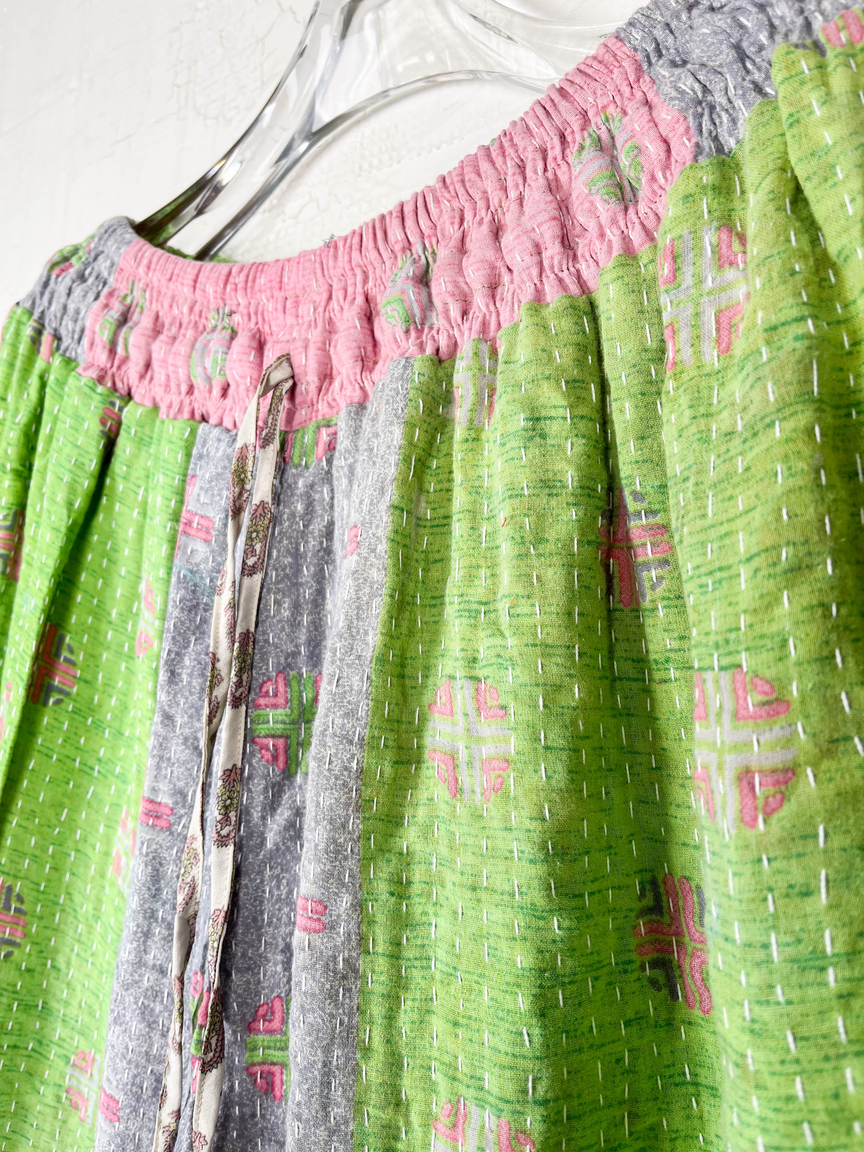 kantha wide leg pants - Love Protect Sustain