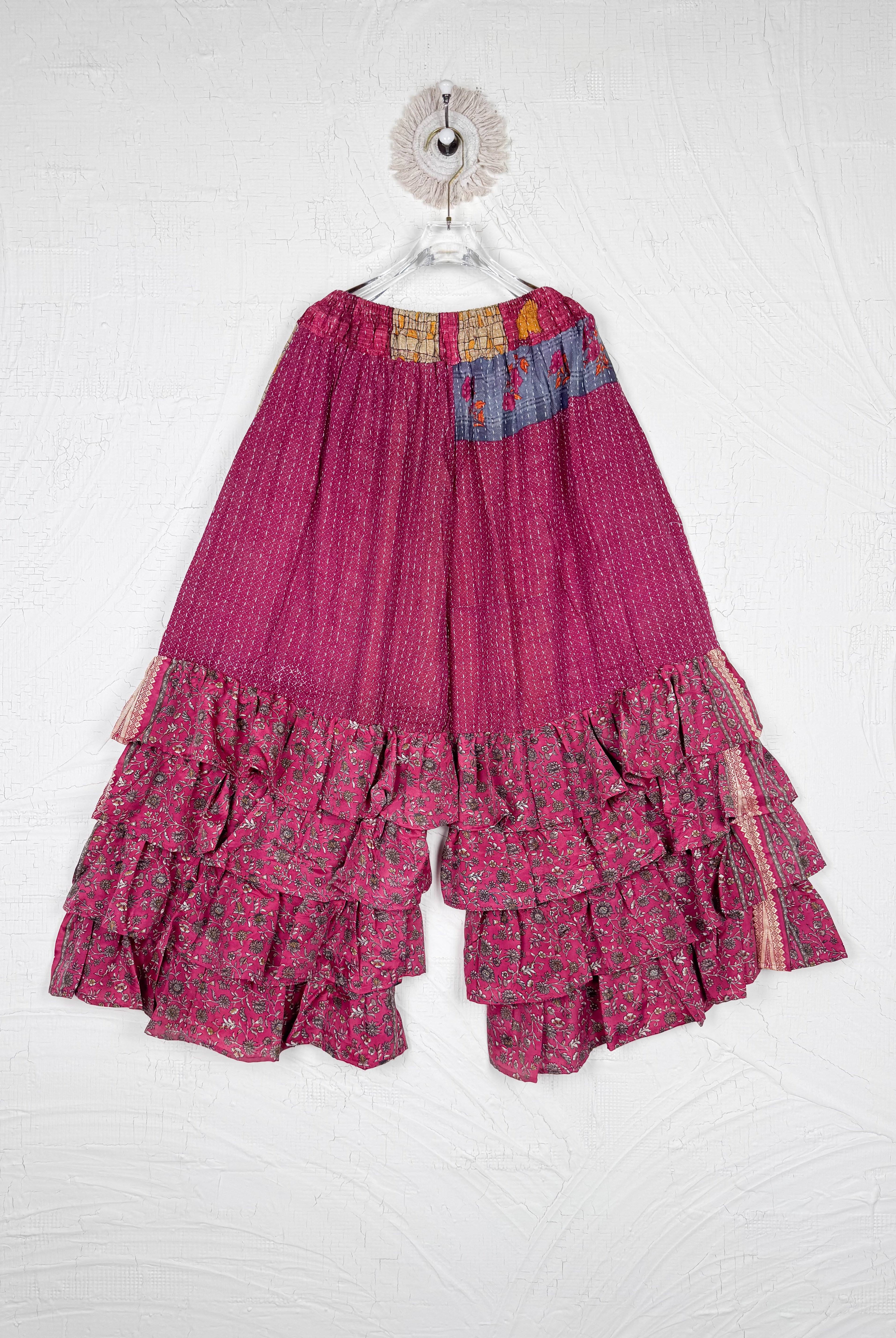 kantha wide leg pants - Love Protect Sustain