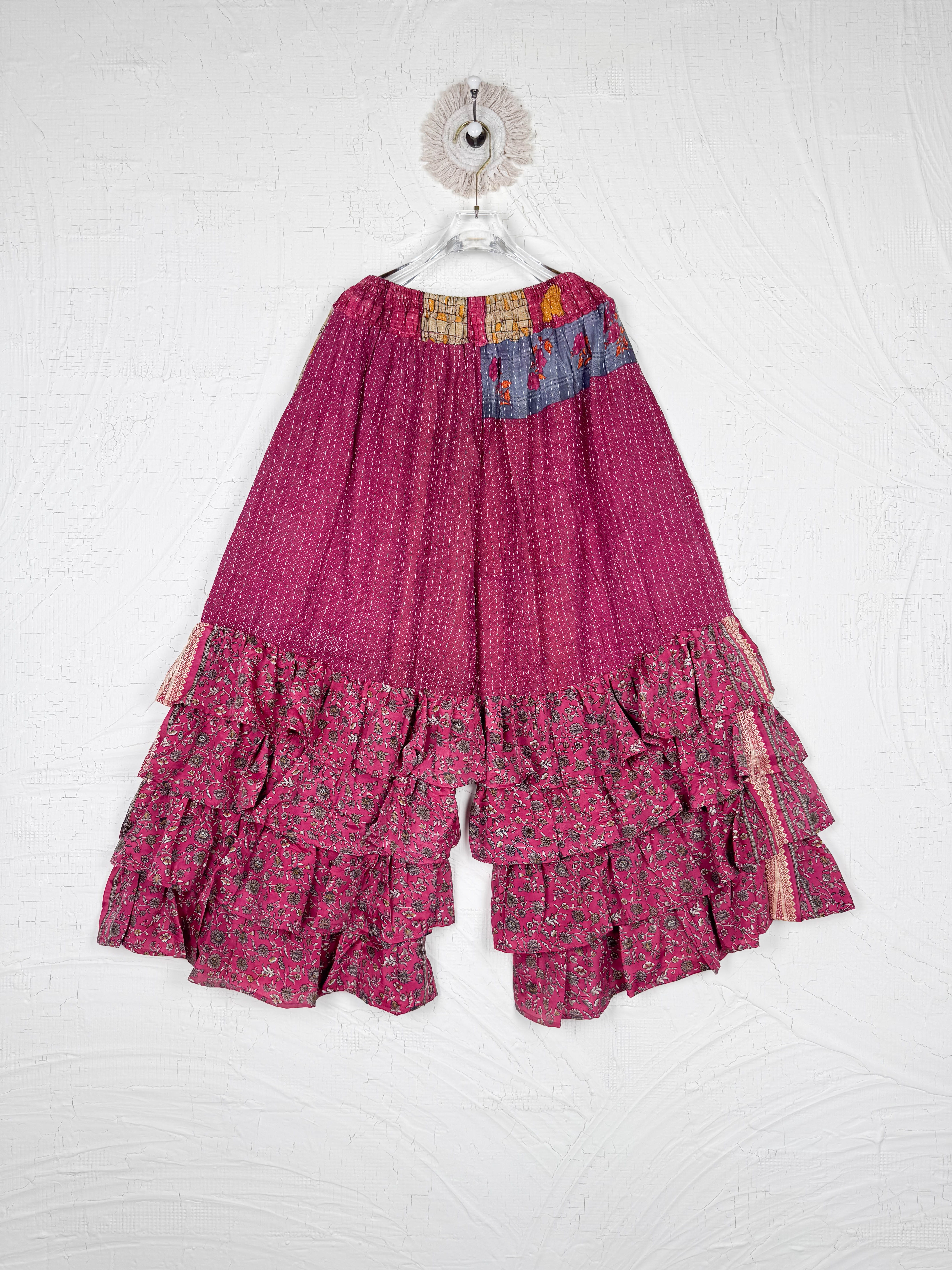 kantha wide leg pants - Love Protect Sustain