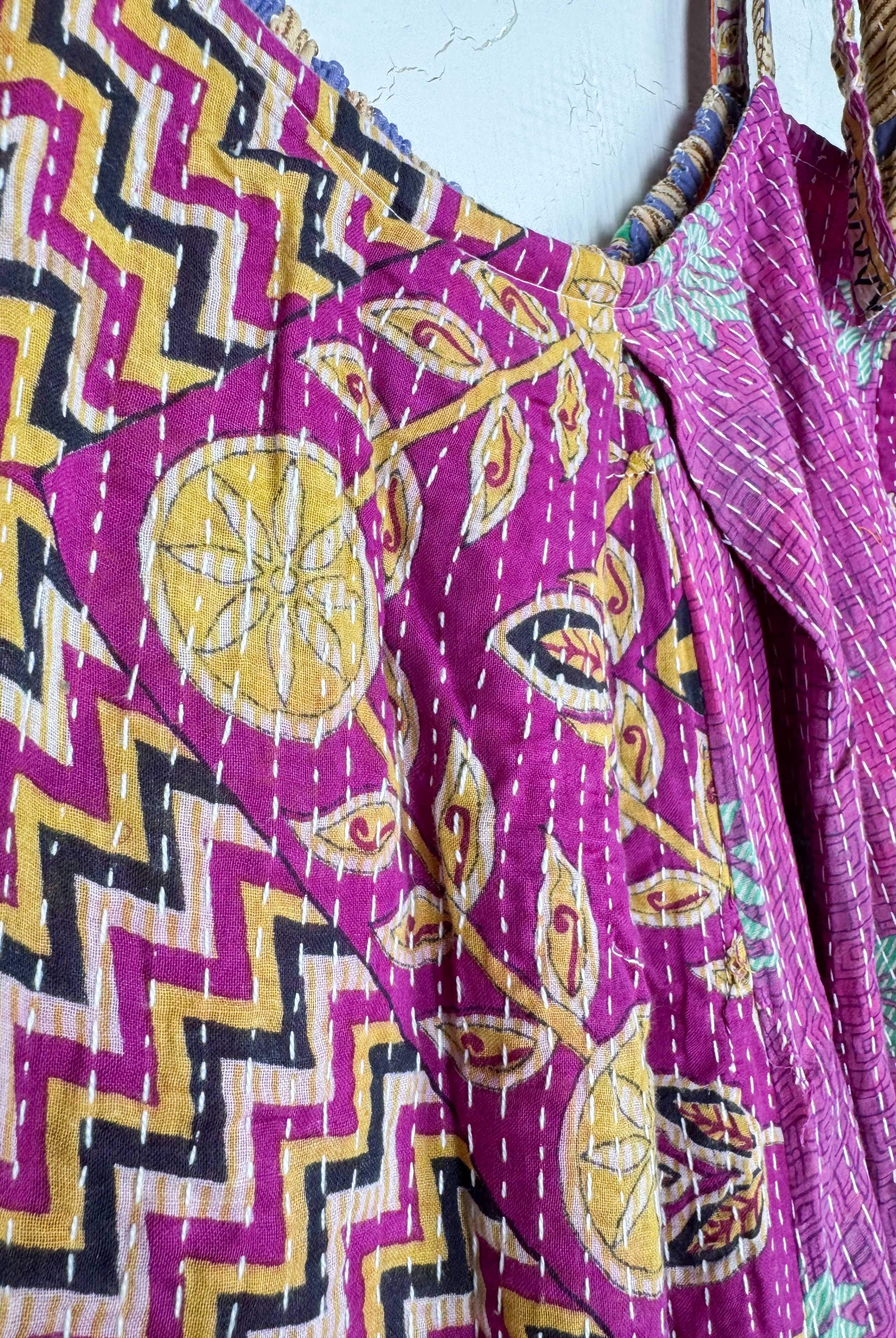 long kantha jumpsuit - Love Protect Sustain