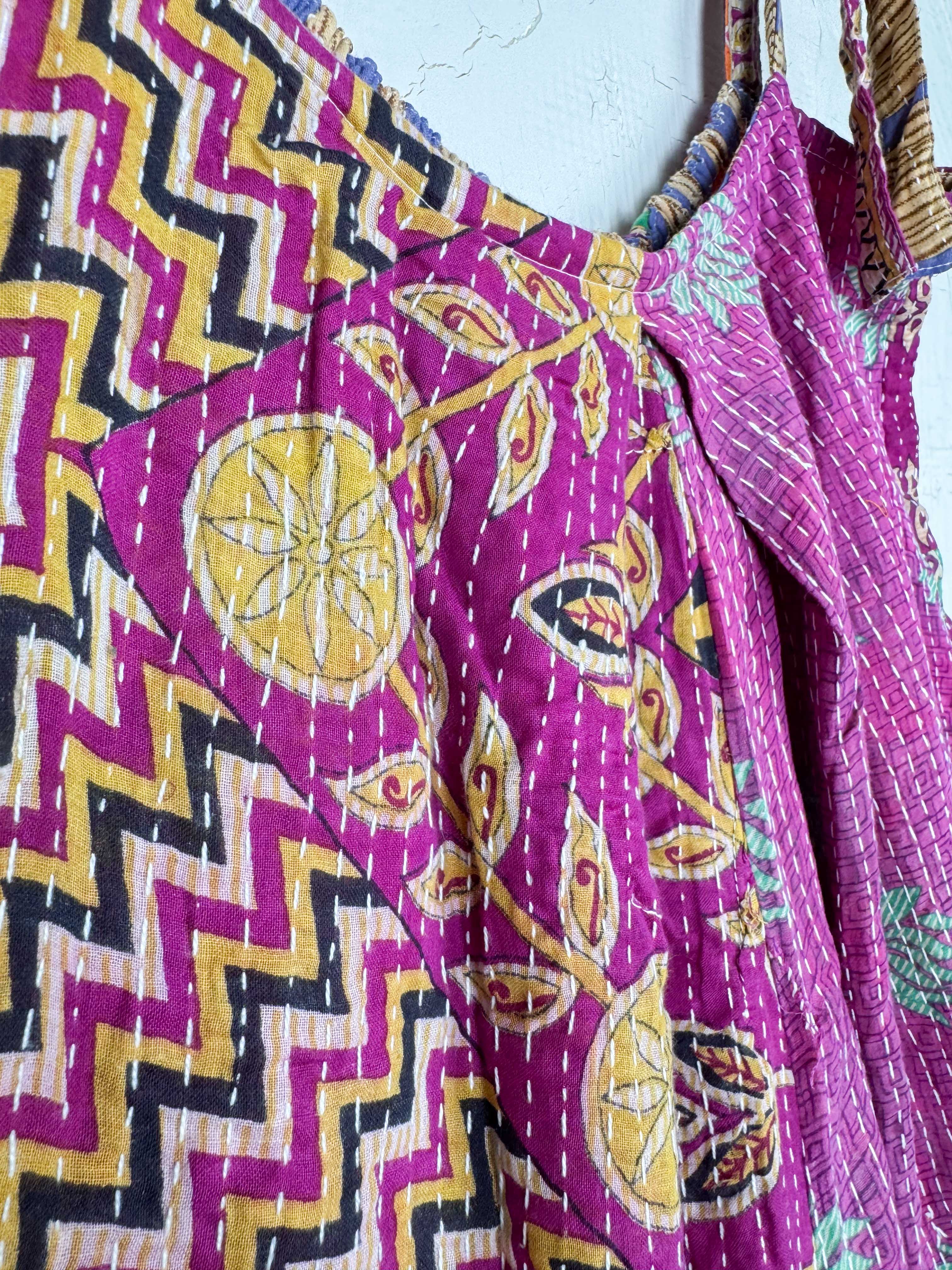 long kantha jumpsuit - Love Protect Sustain