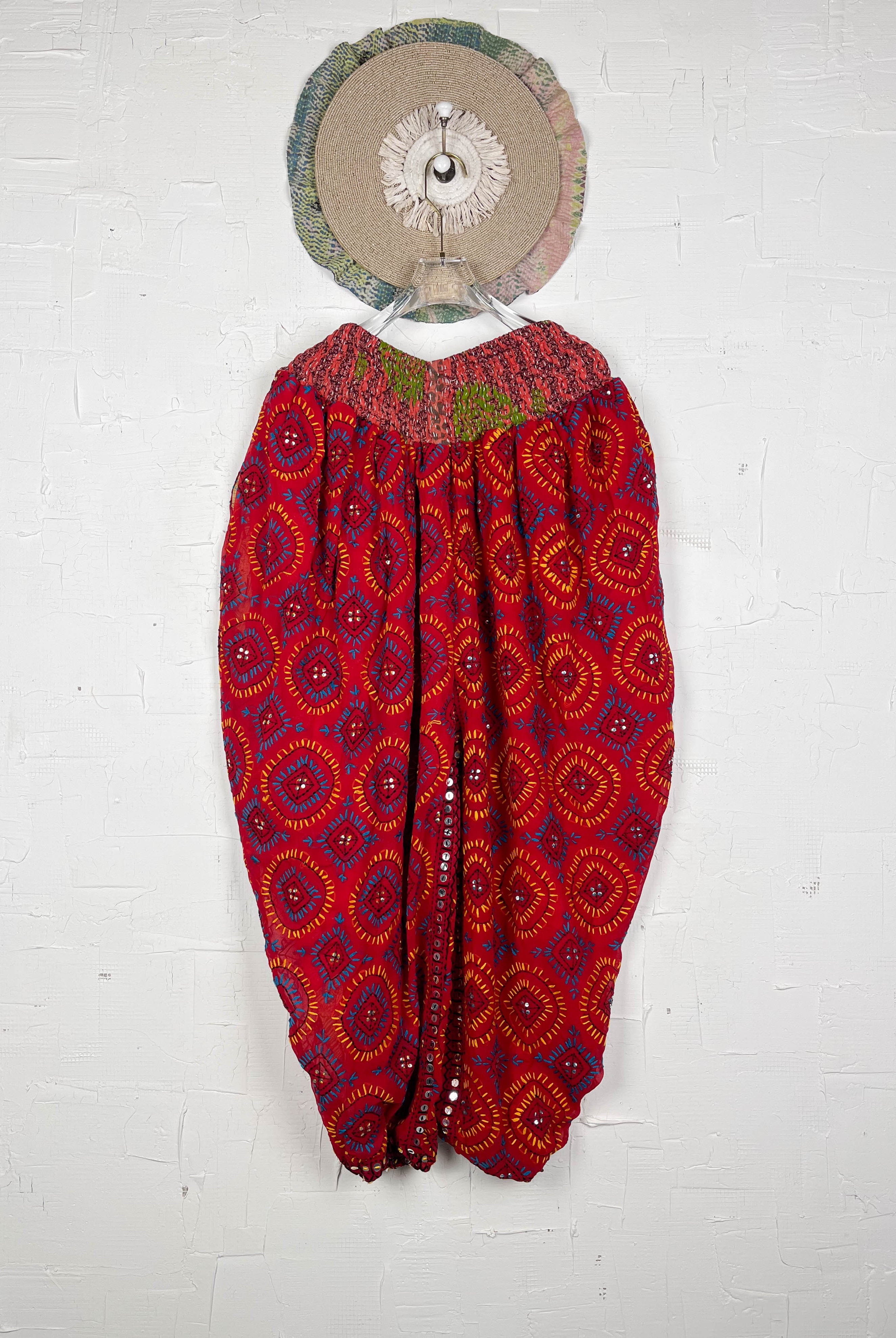 loose fit embroidered pants - Love Protect Sustain