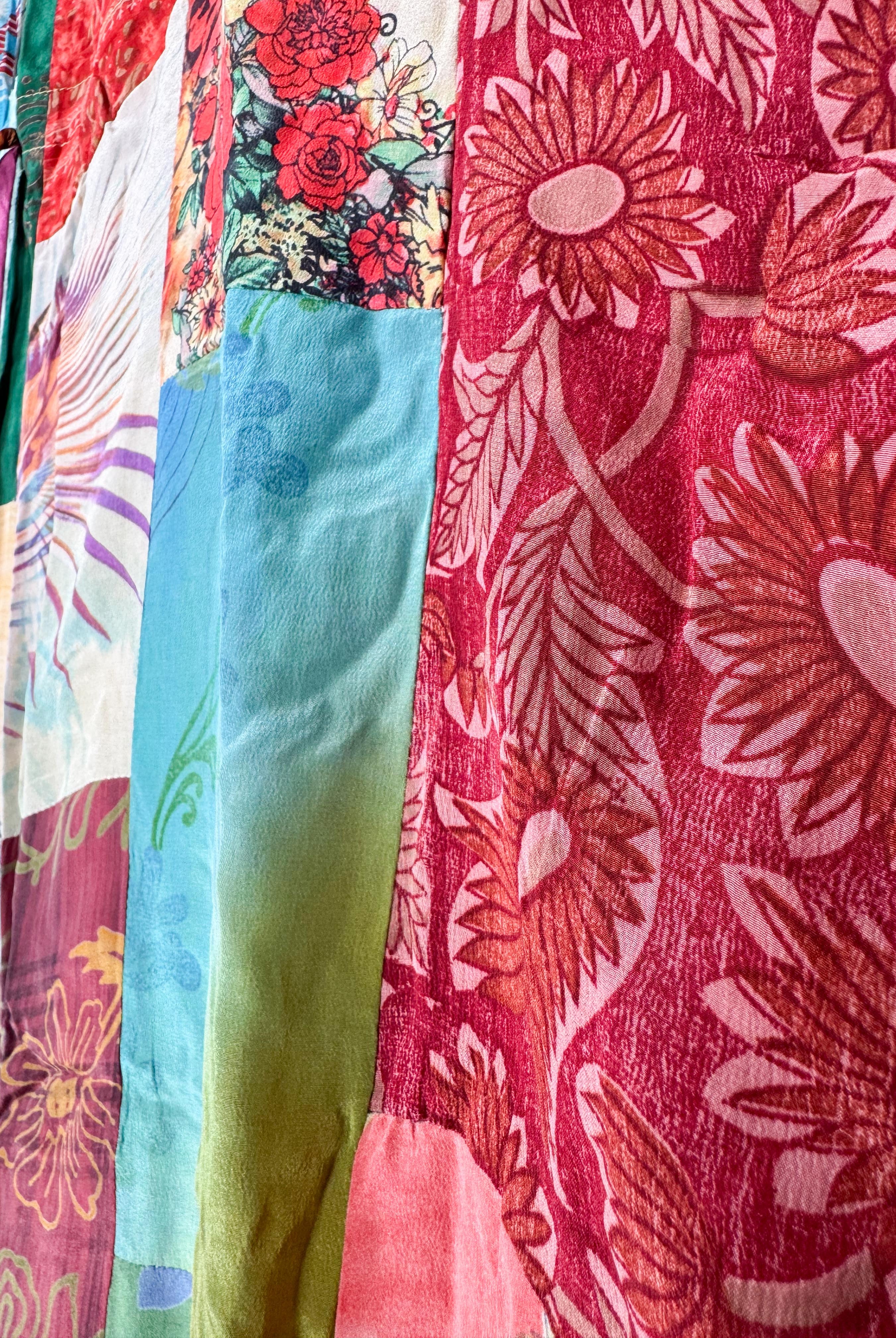 maxi patchwork jumpsuit hippie - Love Protect Sustain