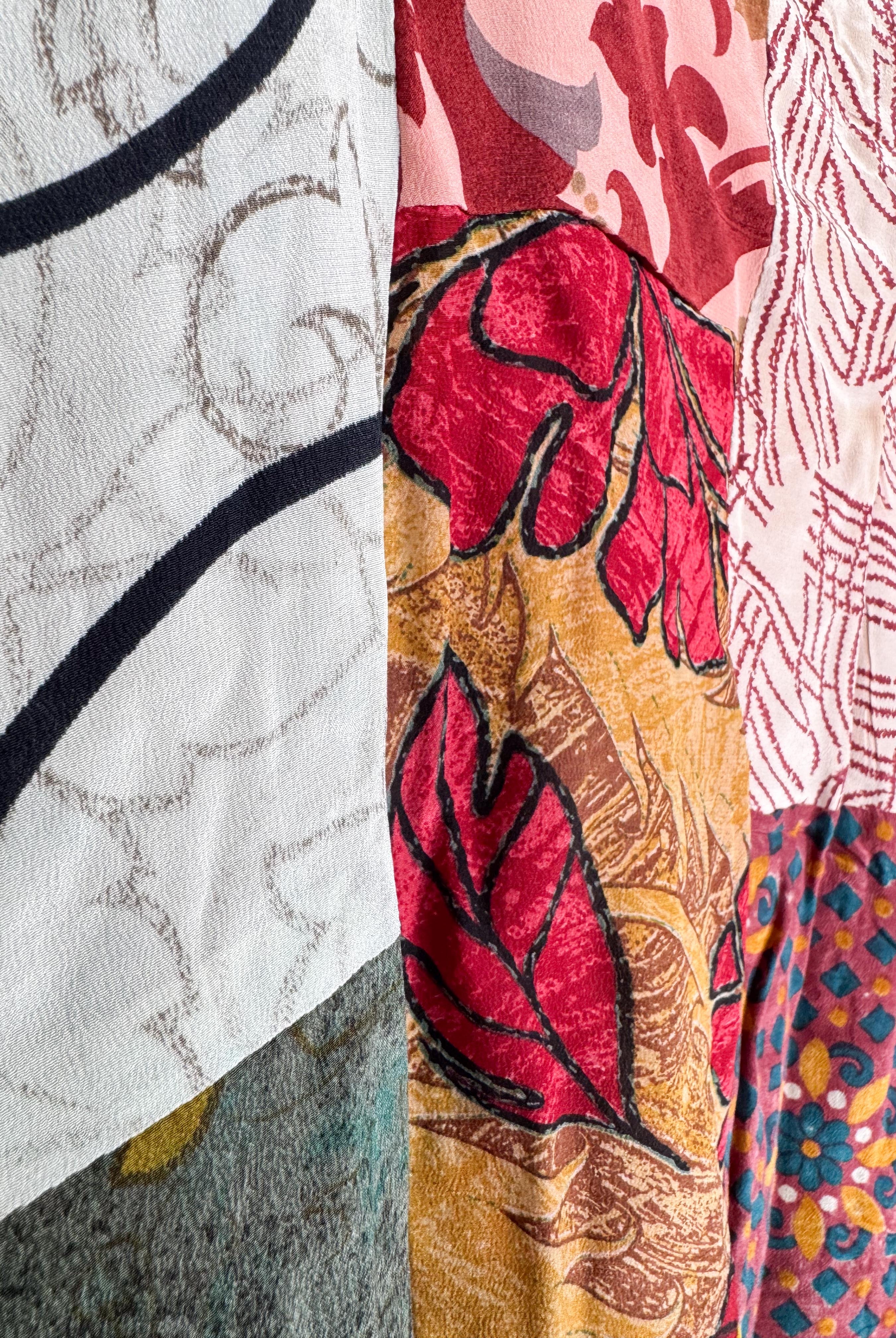 multi-color patchwork jumpsuit women - Love Protect Sustain