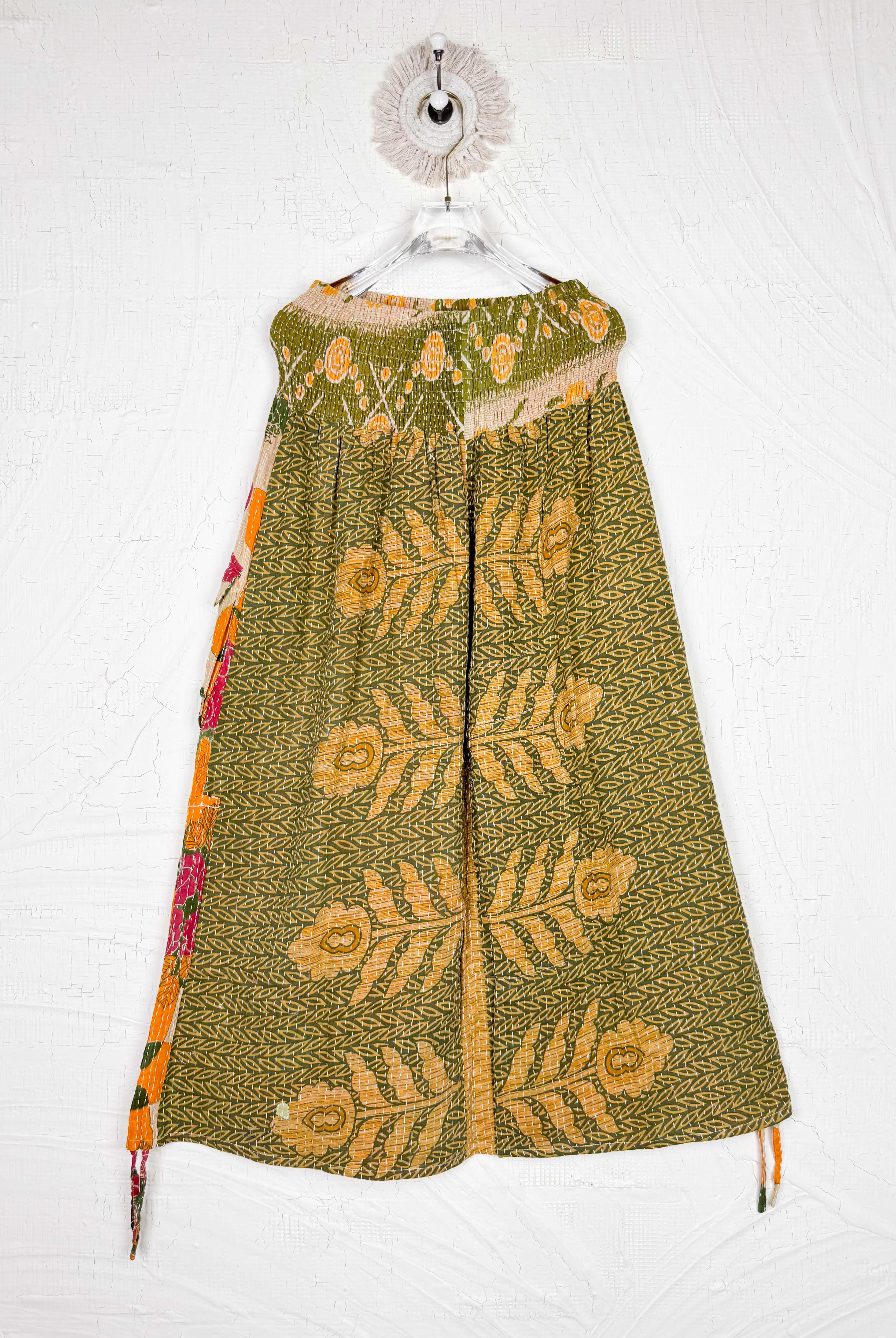 multi color kantha skirt - Love Protect Sustain
