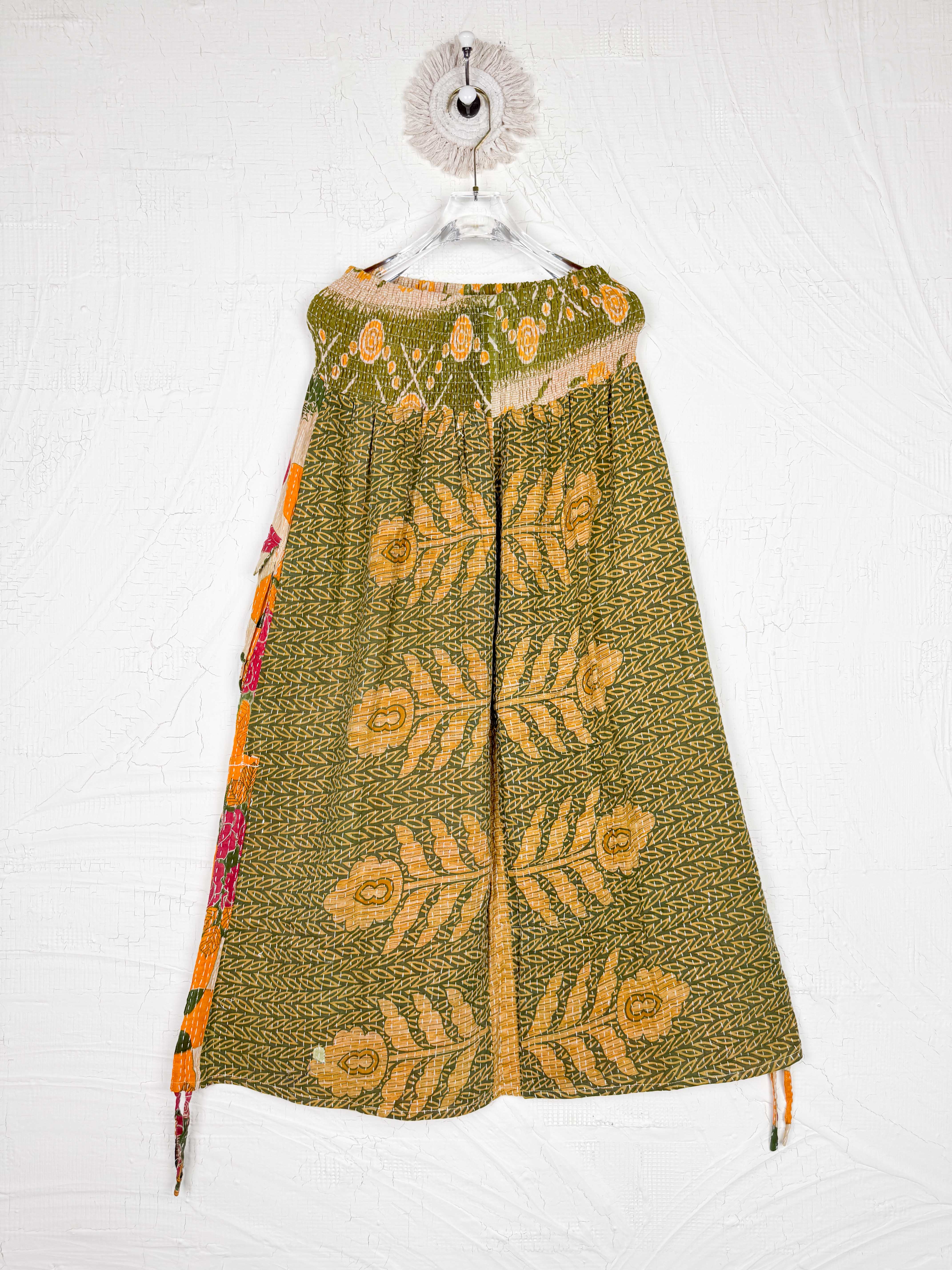 multi color kantha skirt - Love Protect Sustain