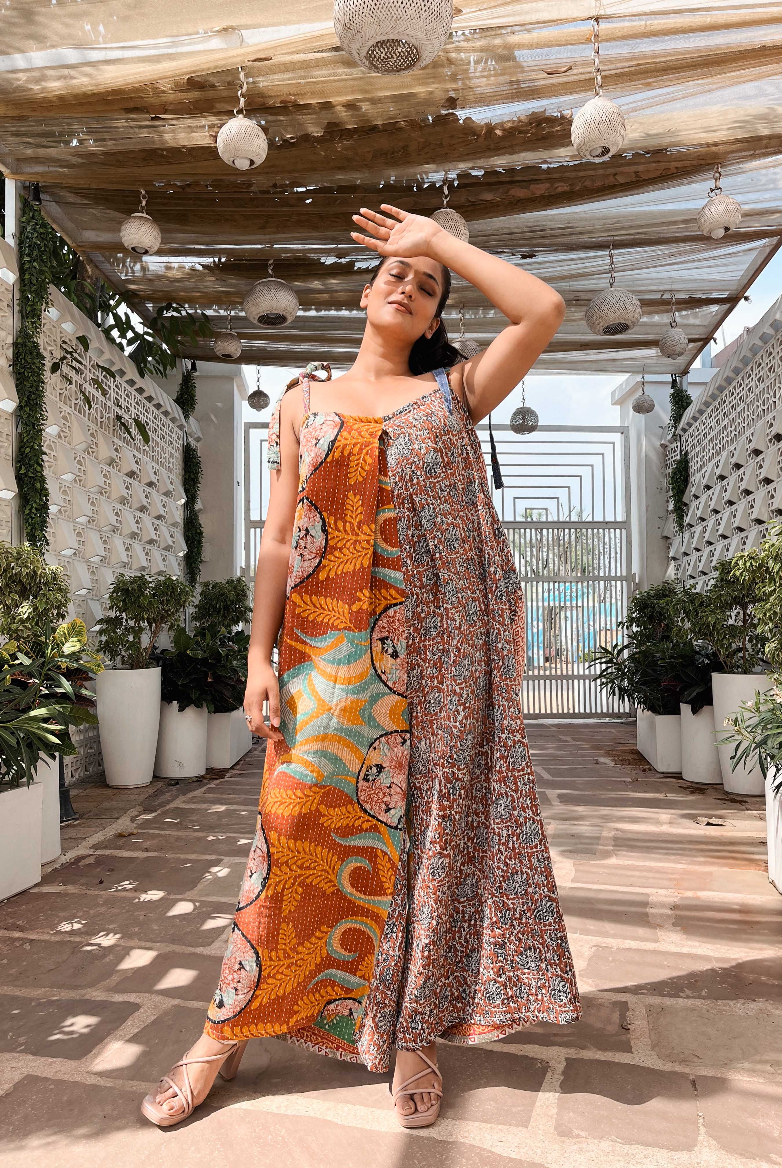 new mother kantha jumpsuit - Love Protect Sustain