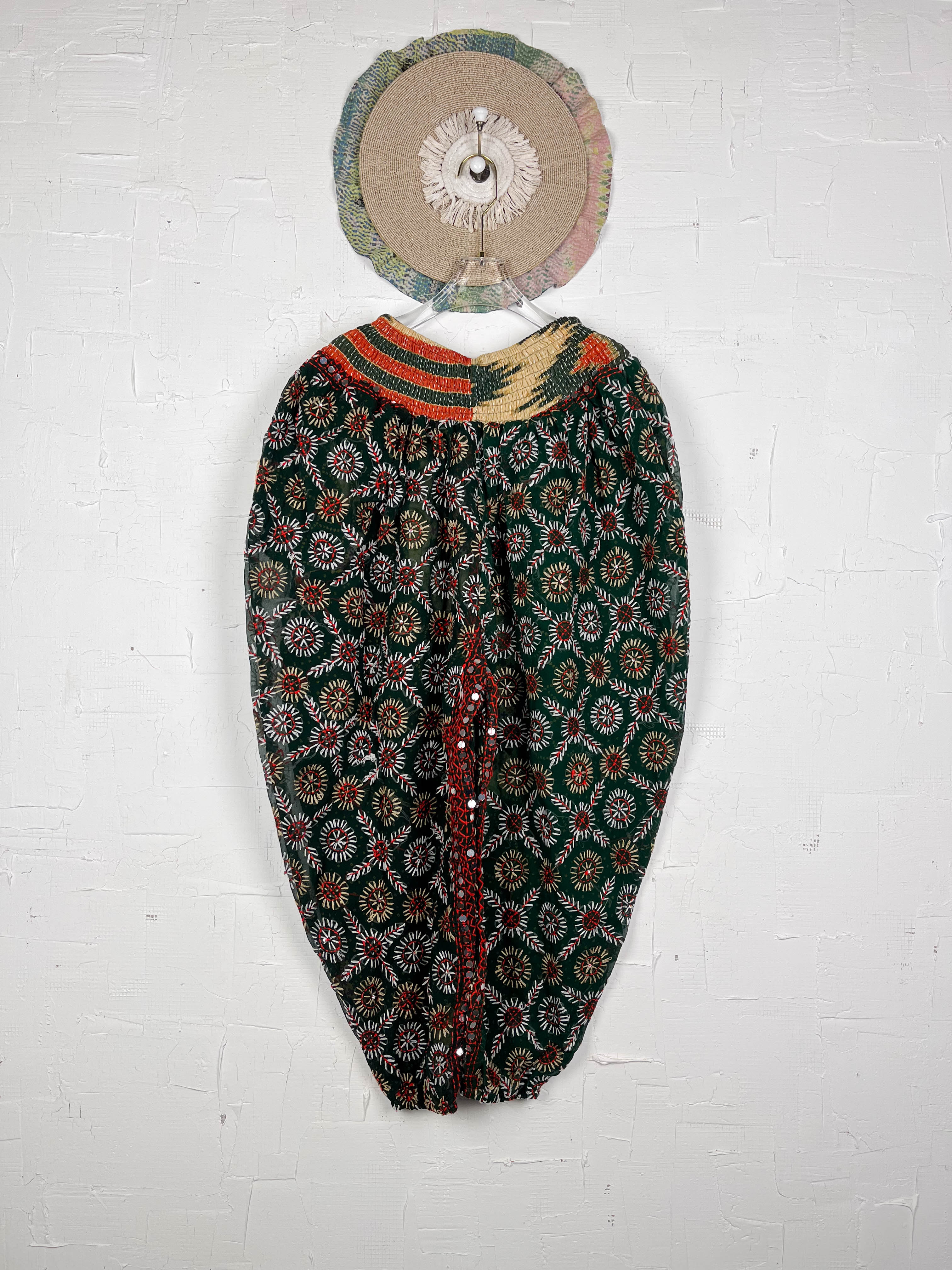 olive green harem pants- Love Protect Sustain