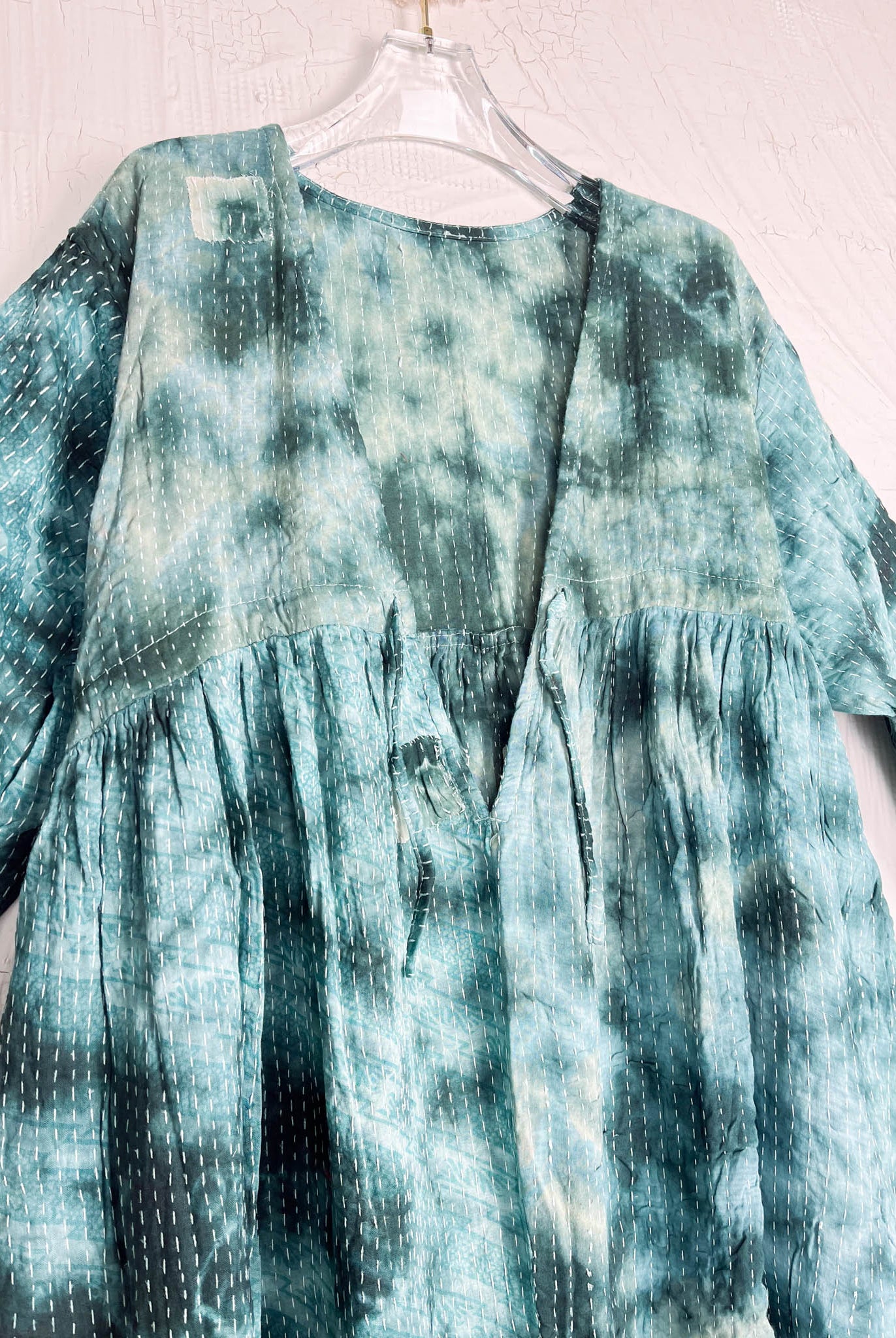 one of a kind tye die kantha jumpsuit - Love Protect Sustain