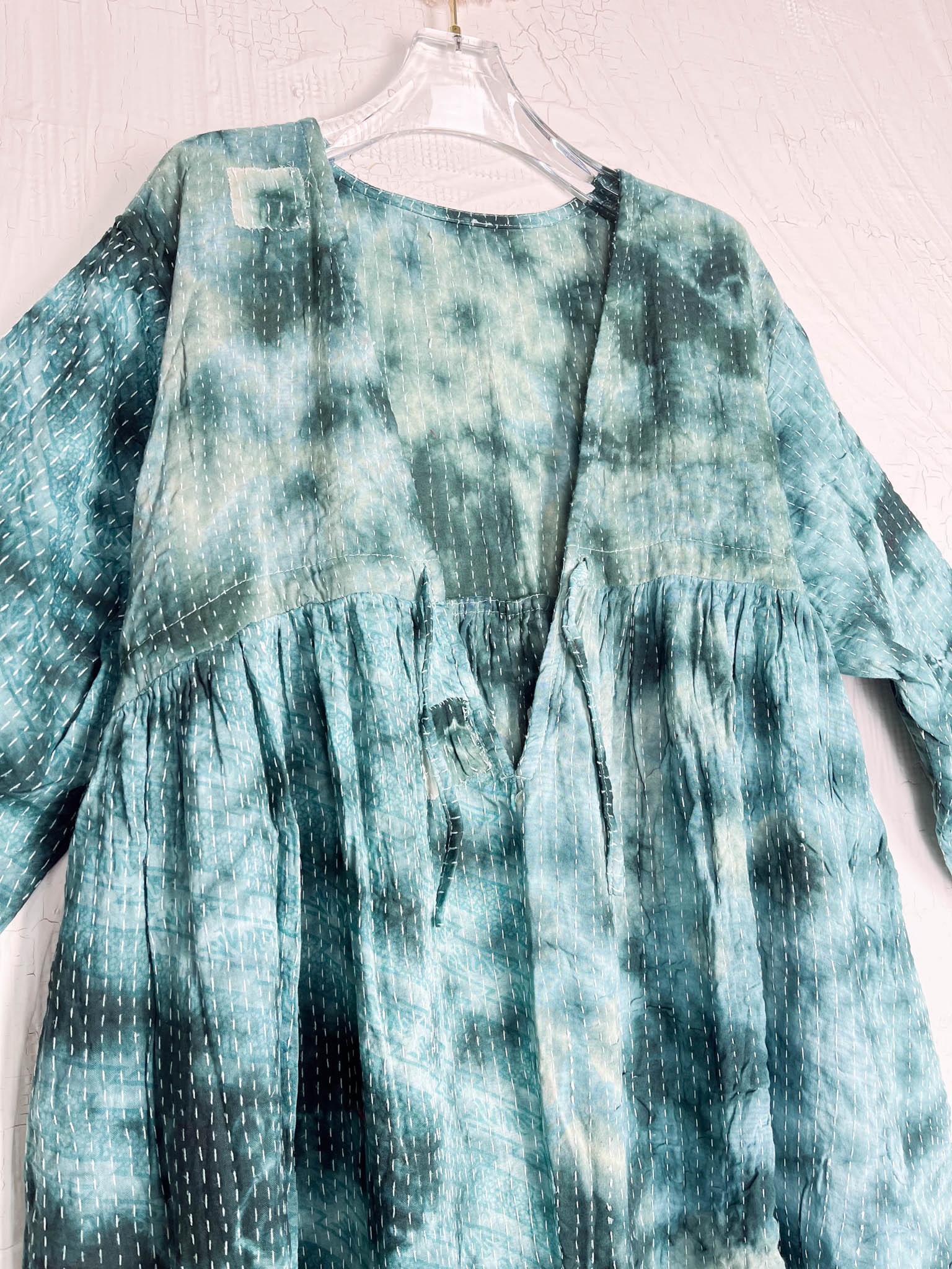 one of a kind tye die kantha jumpsuit - Love Protect Sustain