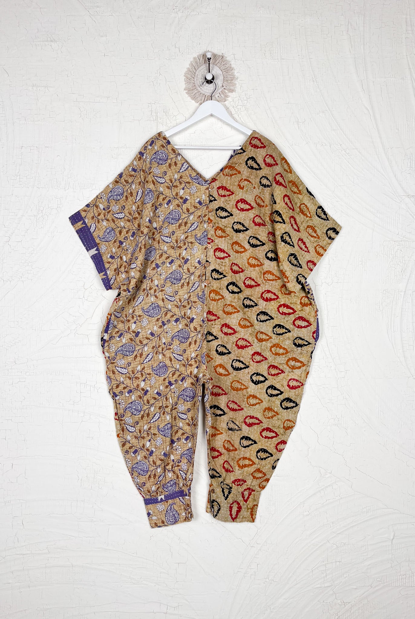 one size Kantha stitch jumpsuit - Love Protect Sustain