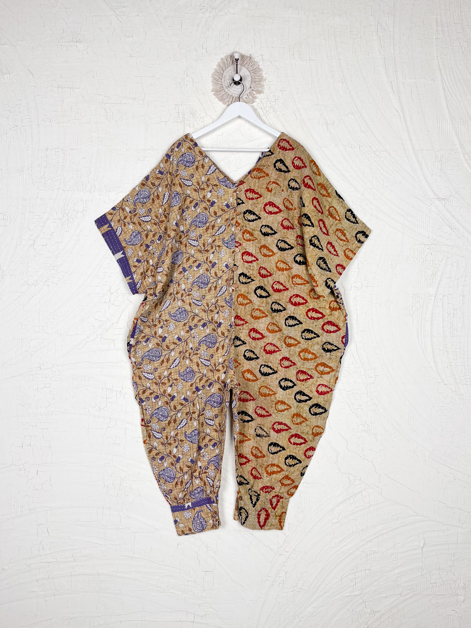 one size Kantha stitch jumpsuit - Love Protect Sustain