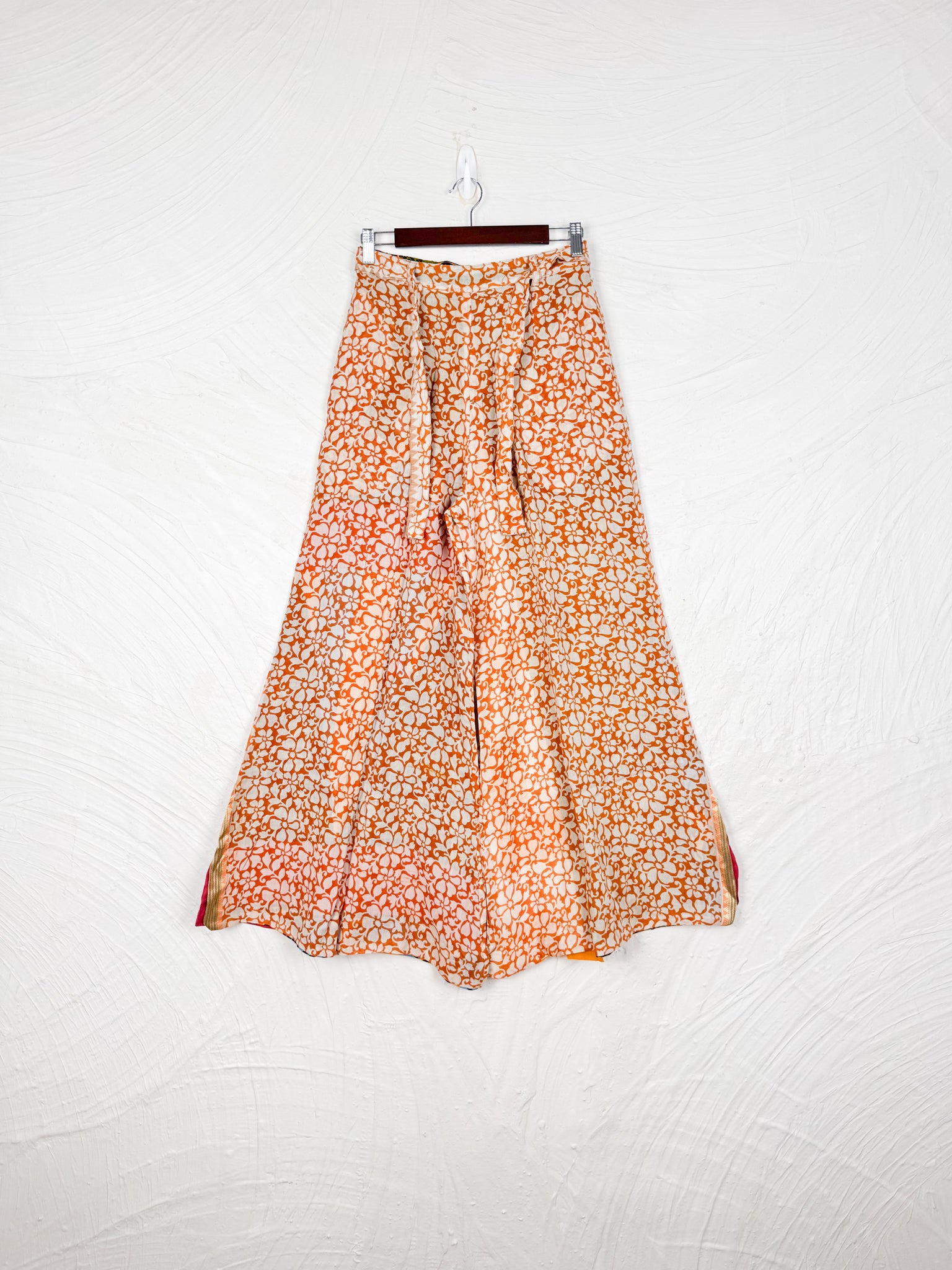orange loral pants - Love Protect Sustain