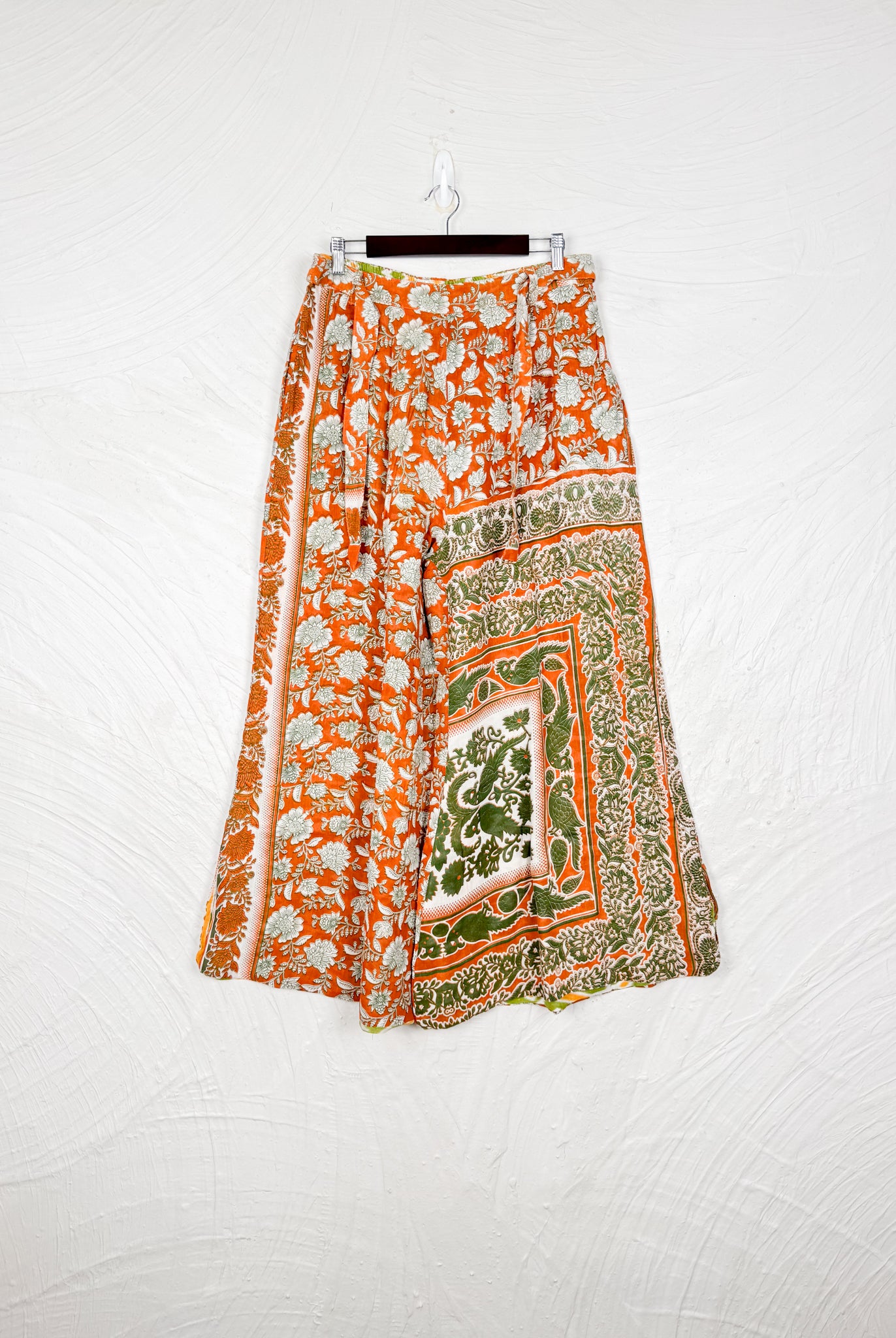 ornage floral pants - Love Protect Sustain