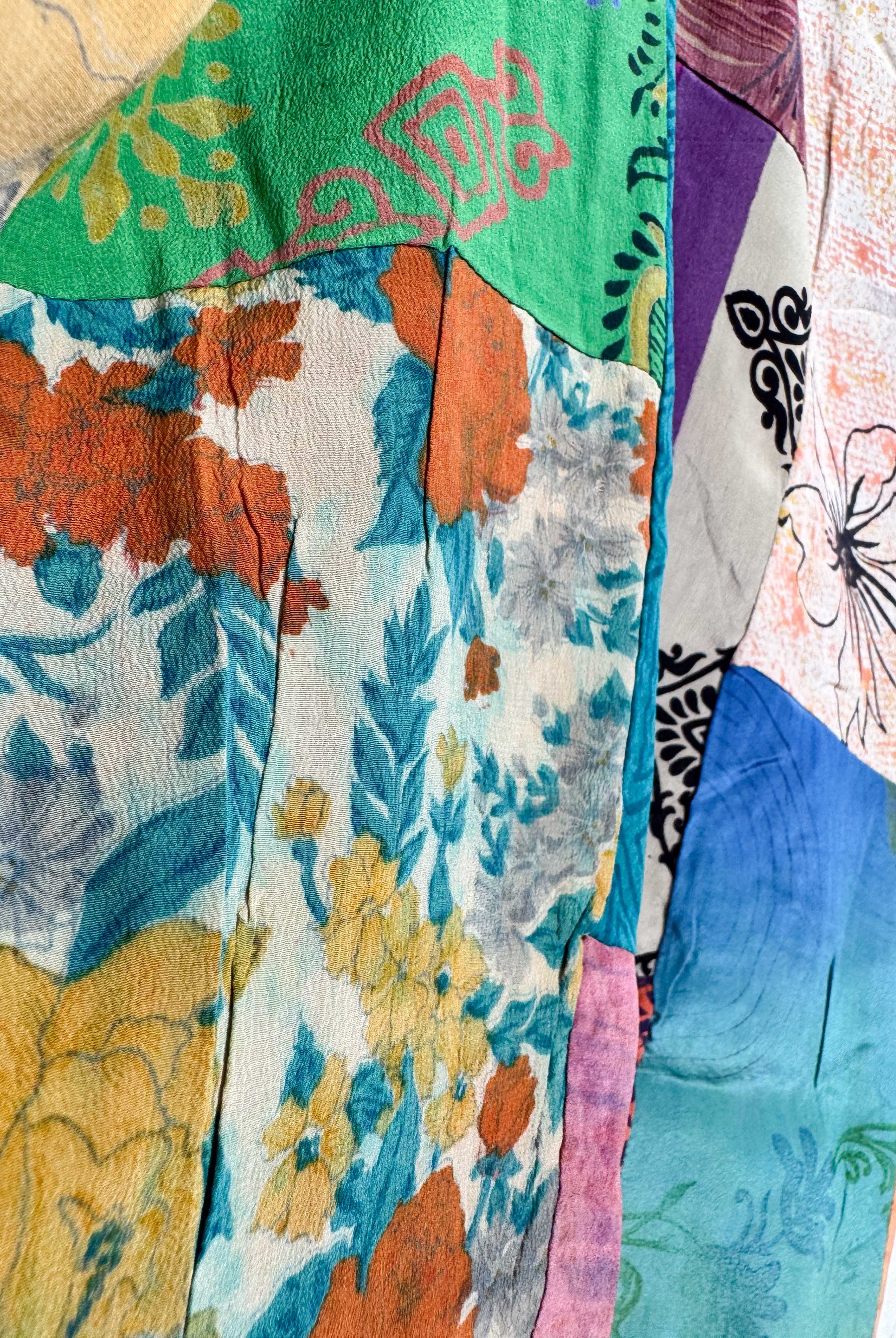 patchwork jumpsuit - Love Protect Sustain