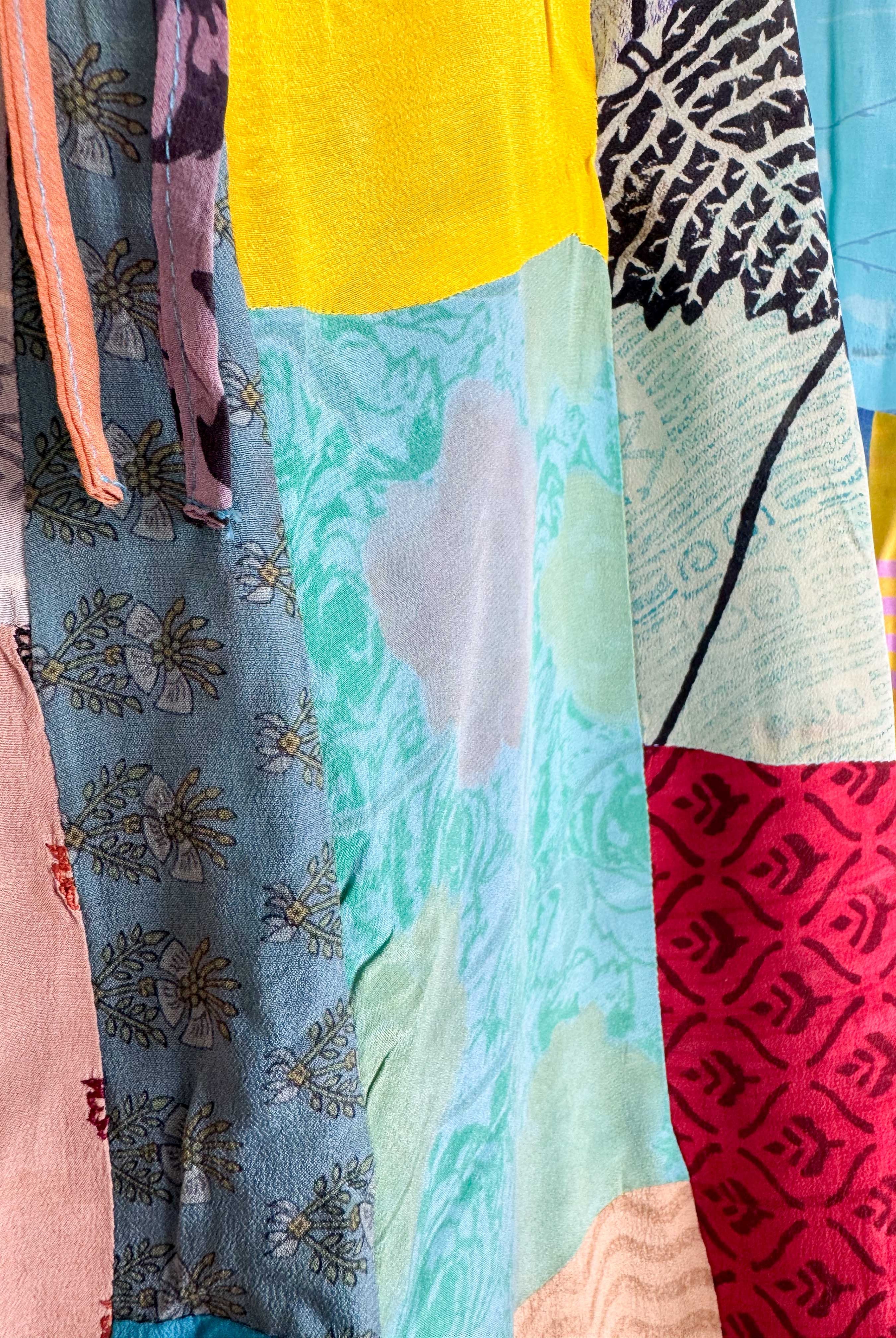 patchwork maxi dress - Love Protect Sustain