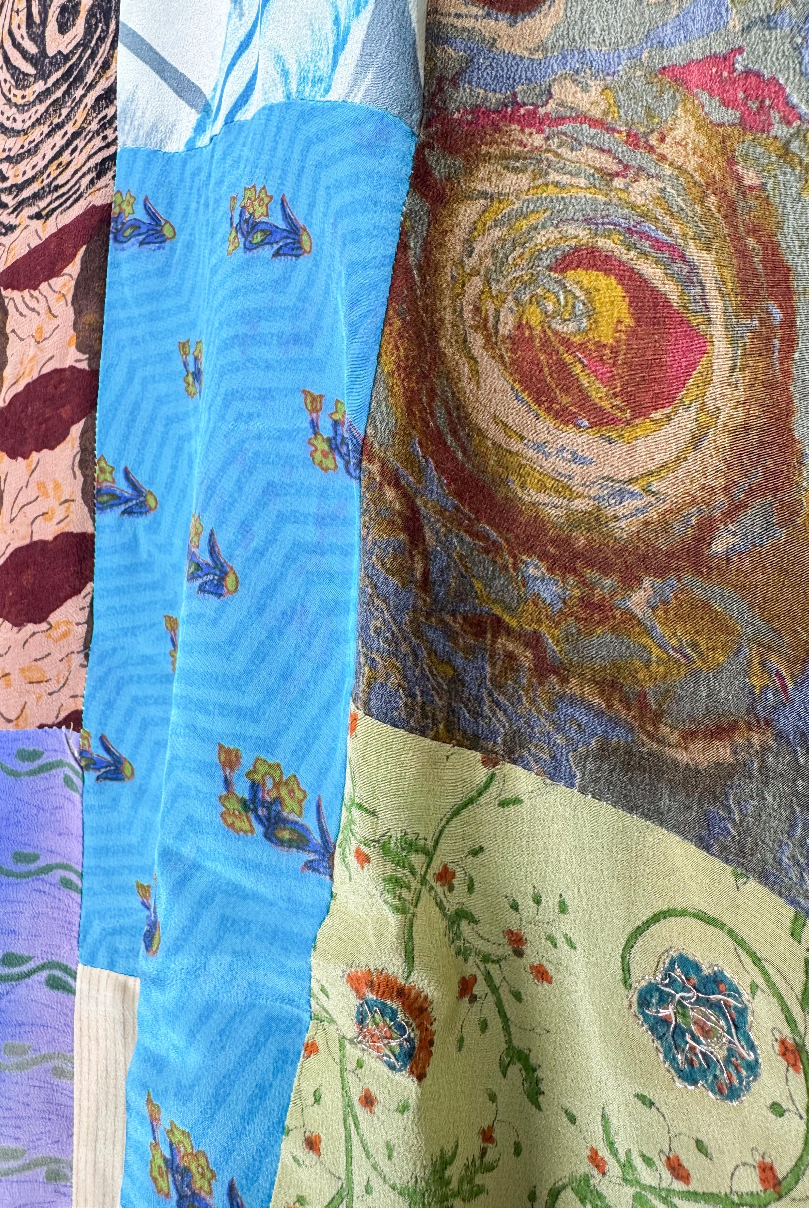 patchwork bohemian jumpsuit women - Love Protect Sustain