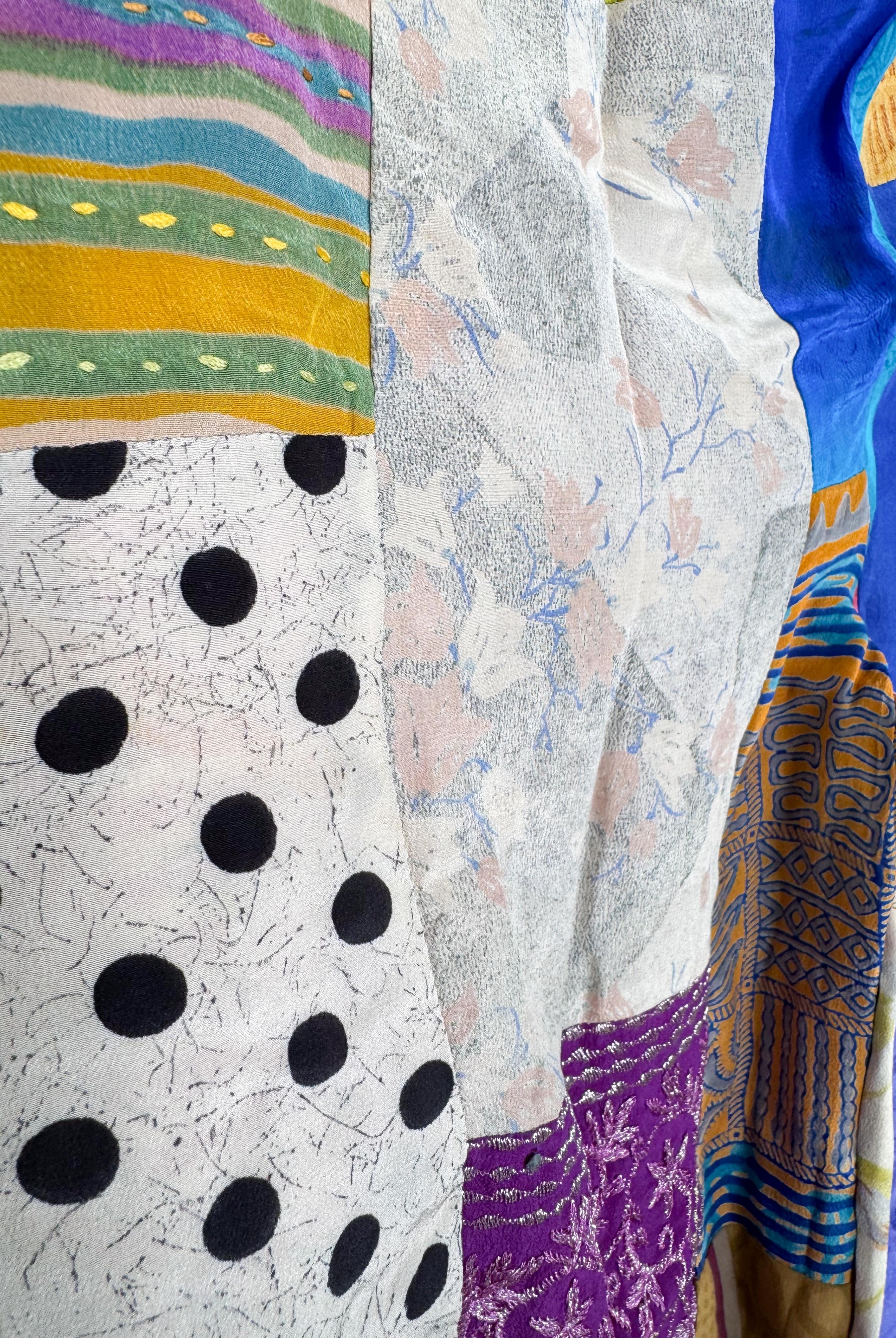 patchwork bohemian jump suit women - Love Protect Sustain