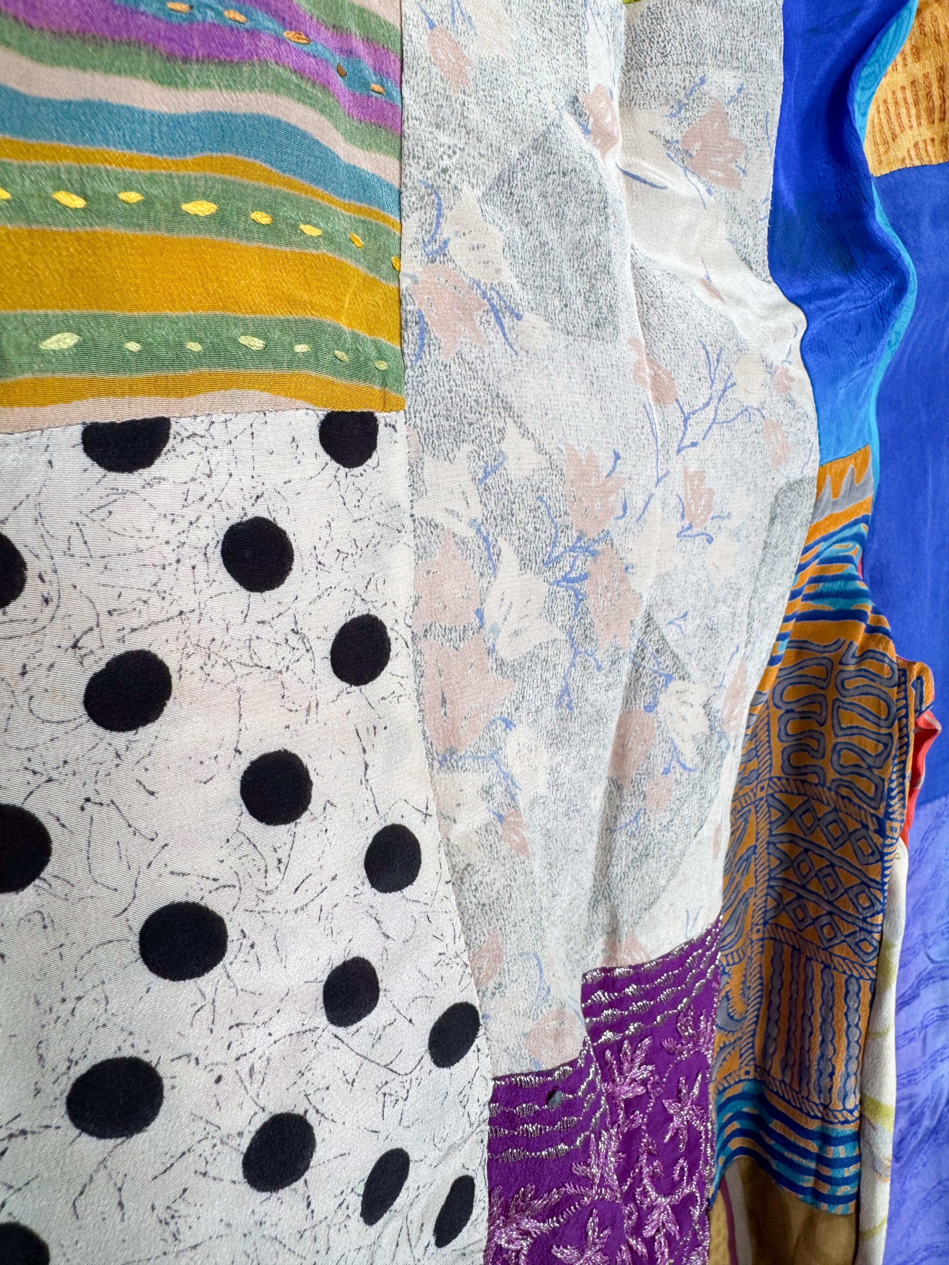 patchwork bohemian jump suit women - Love Protect Sustain