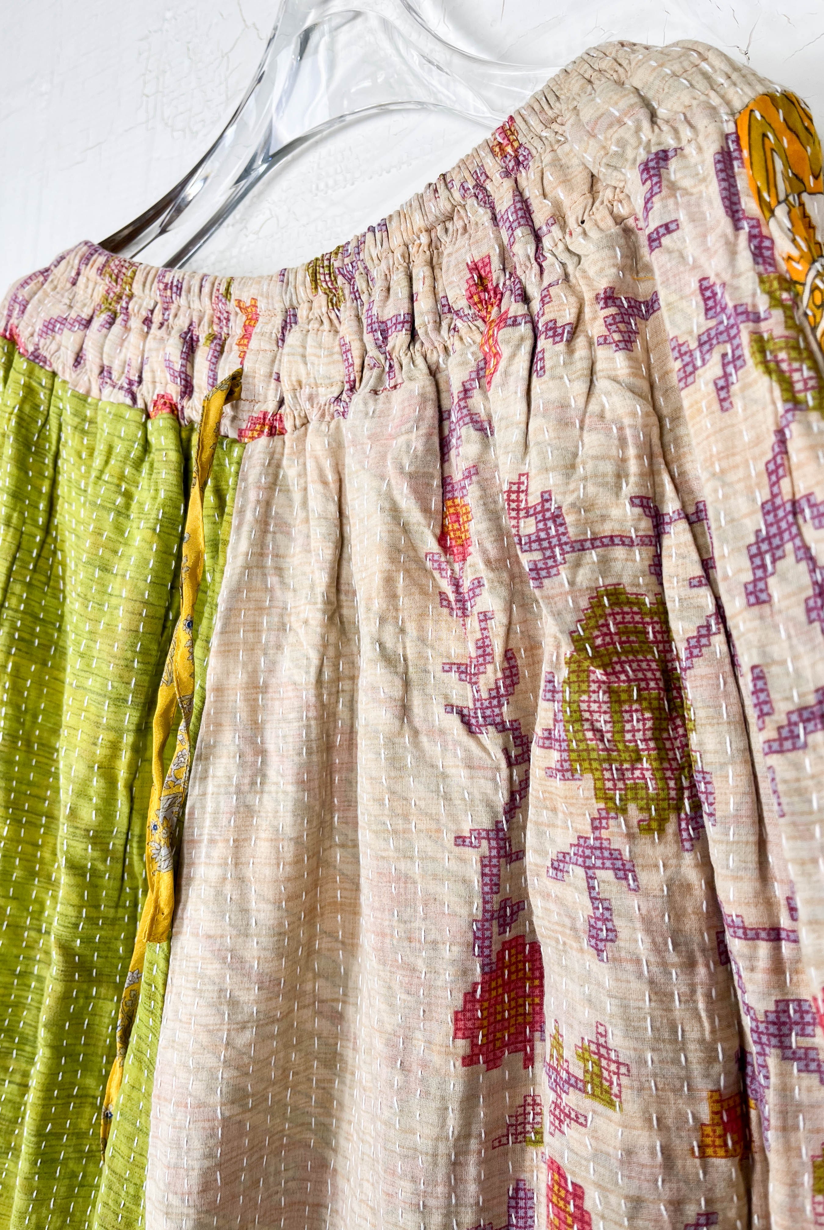 patchwork bohemian pants - Love Protect Sustain