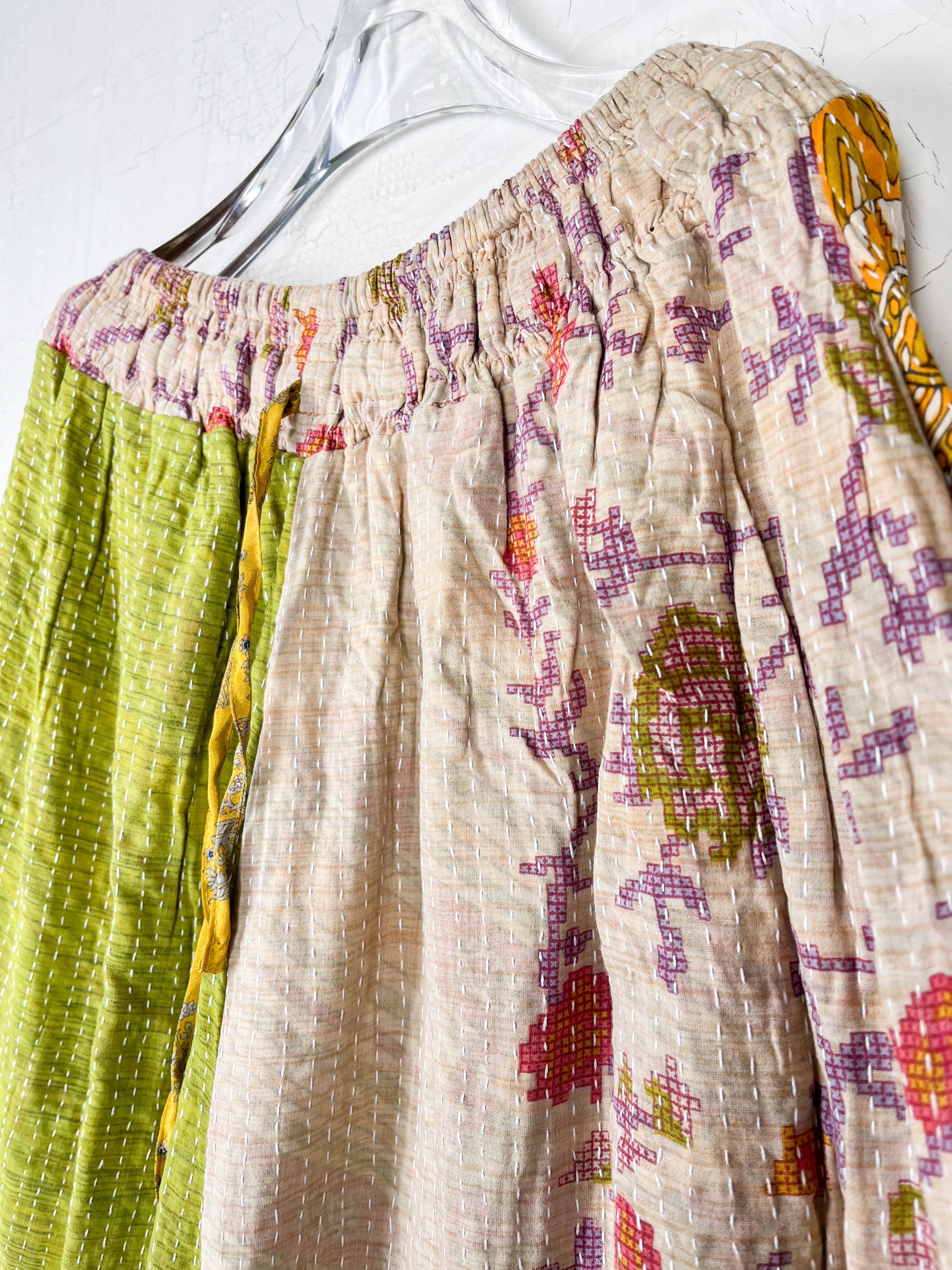 patchwork bohemian pants - Love Protect Sustain