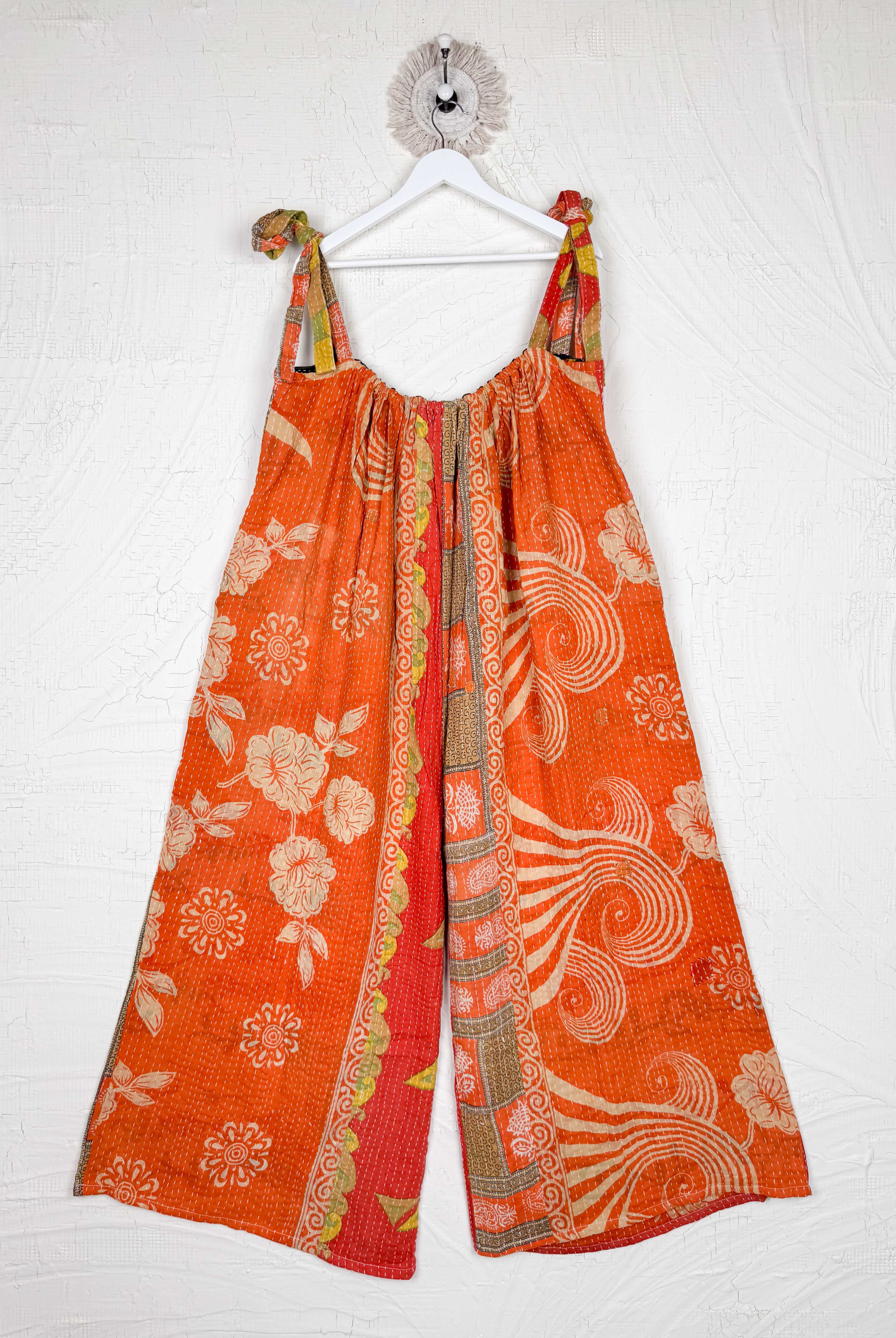 patchwork kantha women jumpsuit - Love Protect Sustain