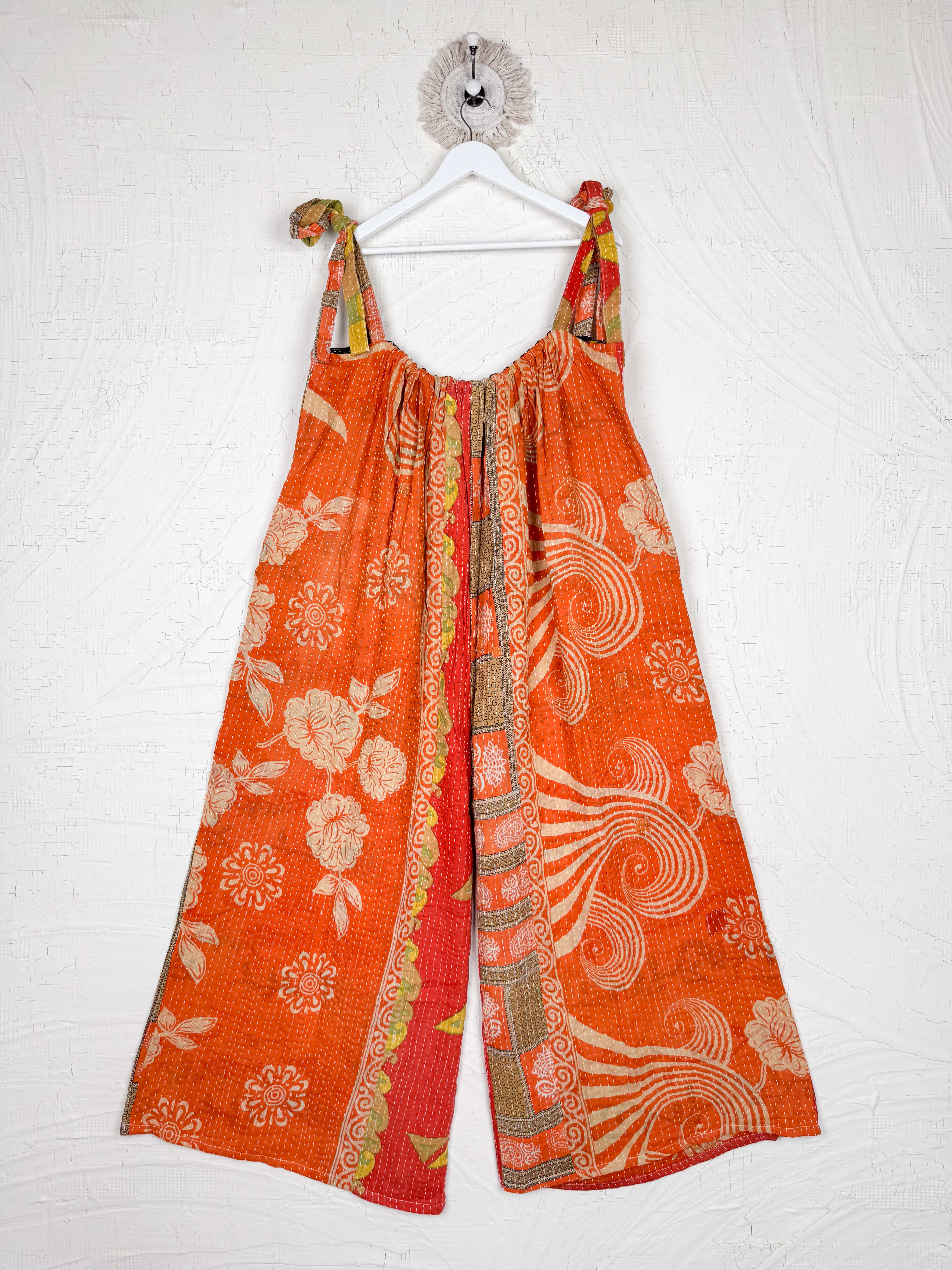 patchwork kantha women jumpsuit - Love Protect Sustain