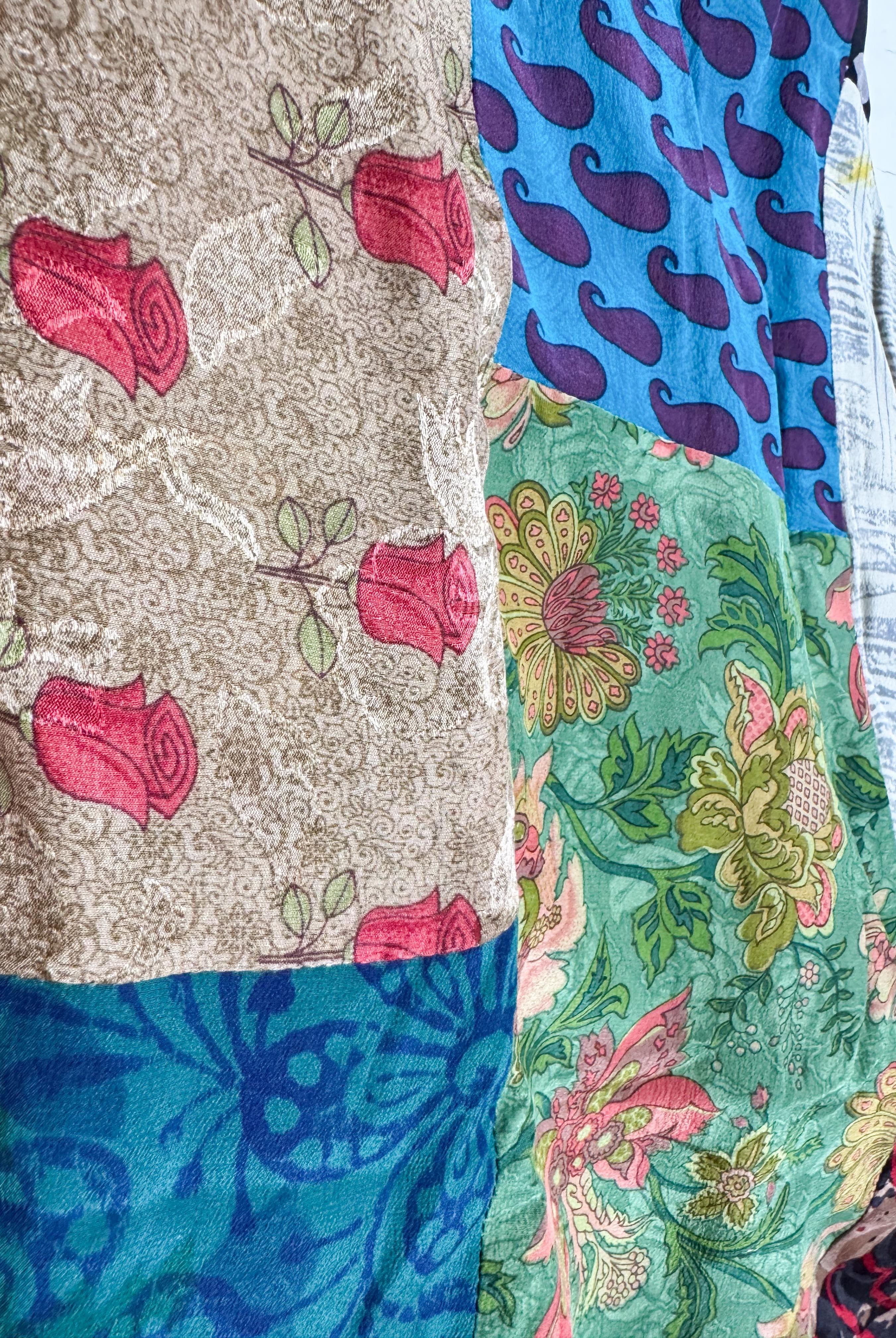 patchwork overalls women - Love Protect Sustain