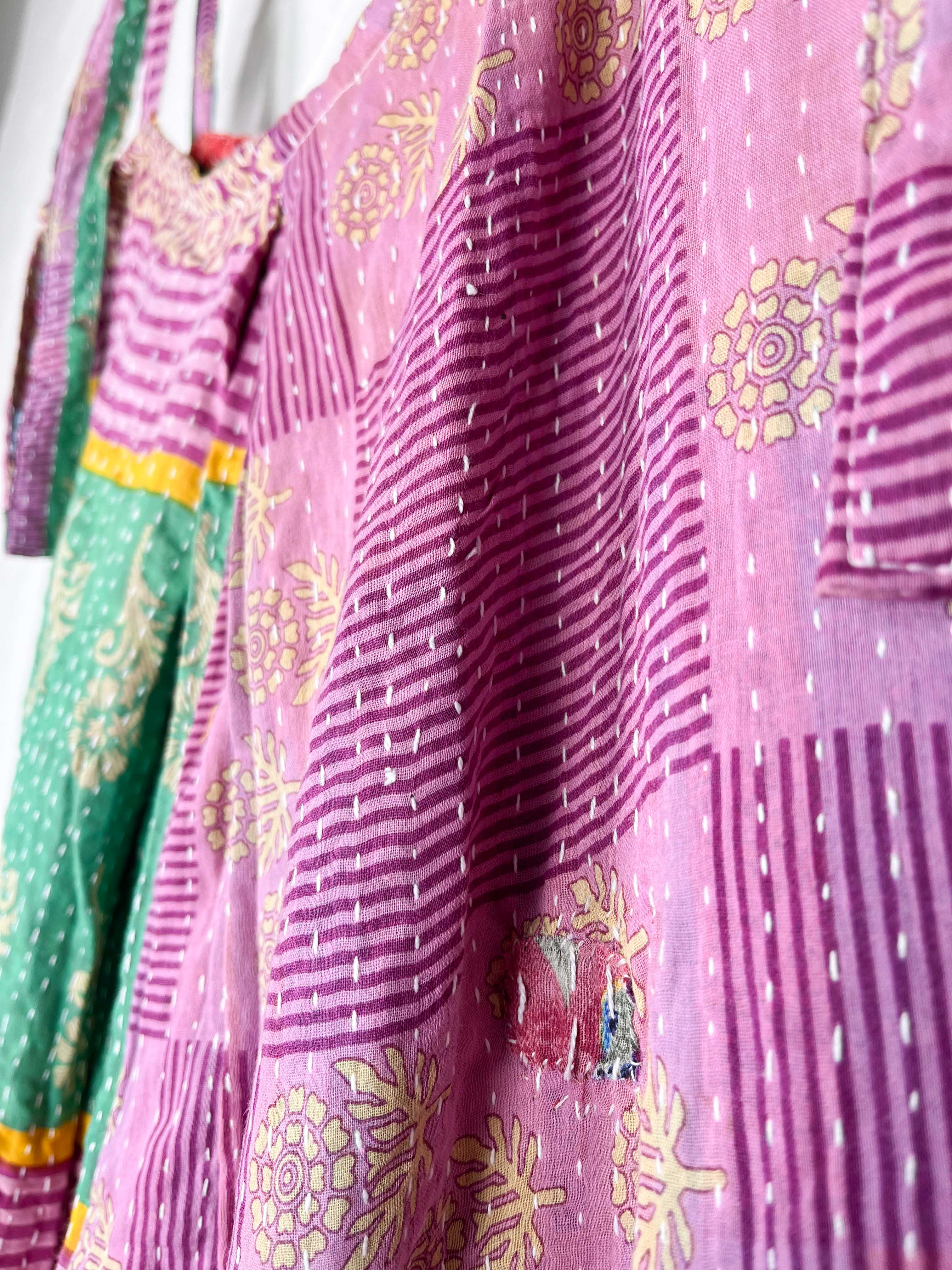 purple boho maternity jumpsuit - Love Protect Sustain