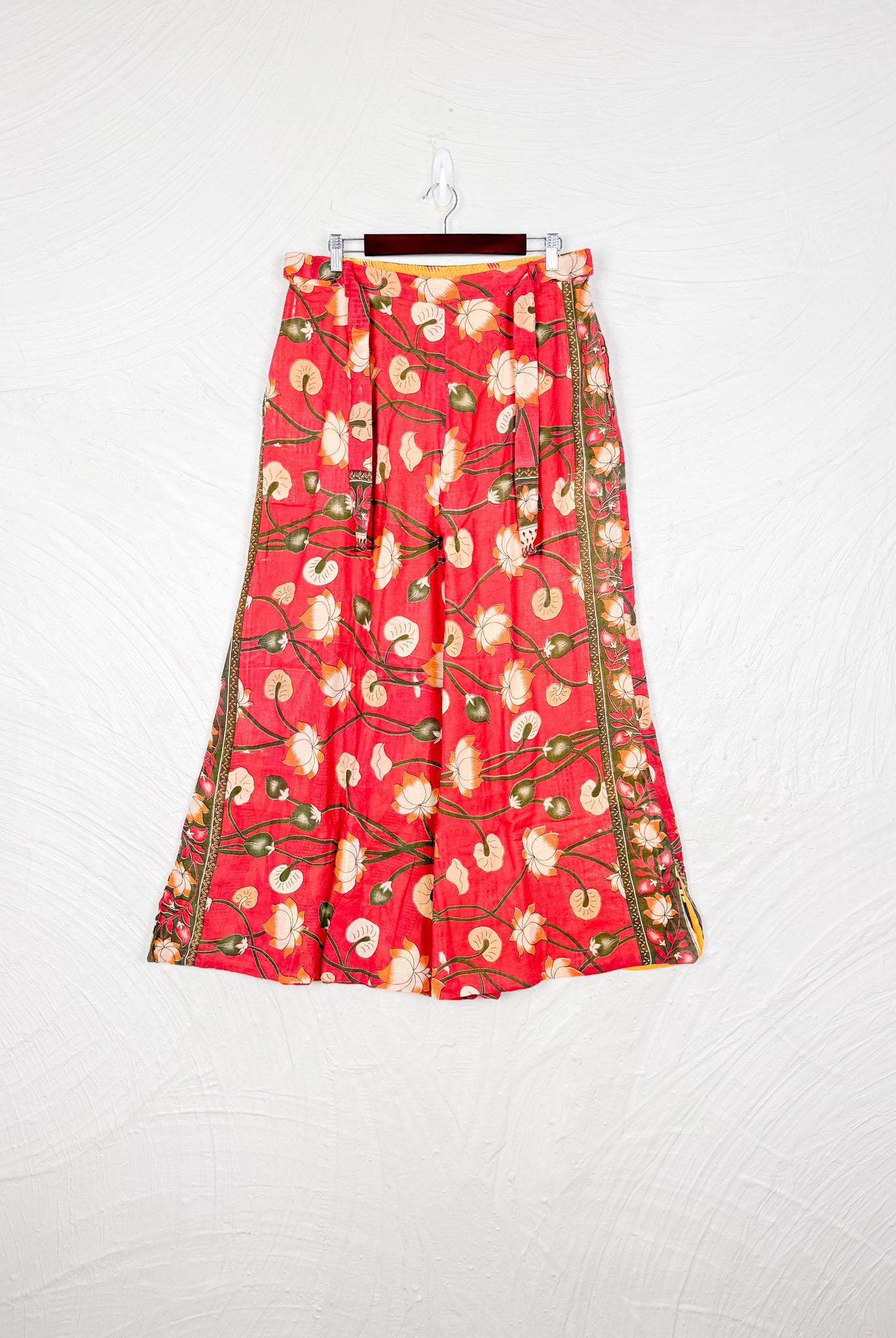 red floral pants - Love Protect Sustain