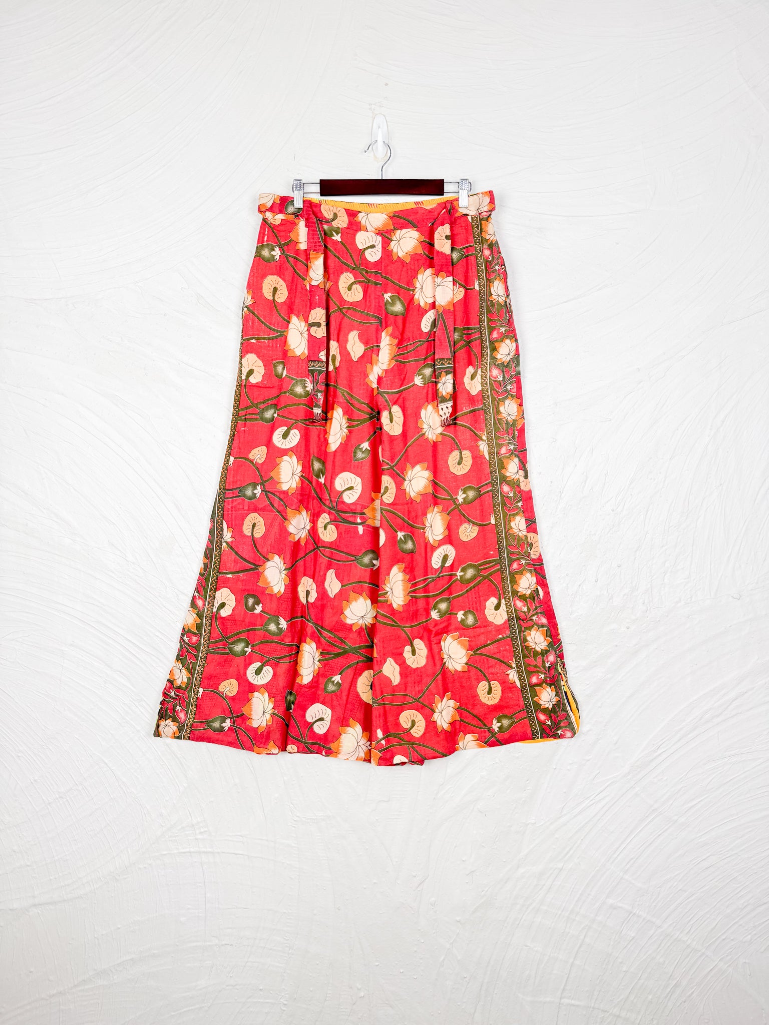red floral pants - Love Protect Sustain