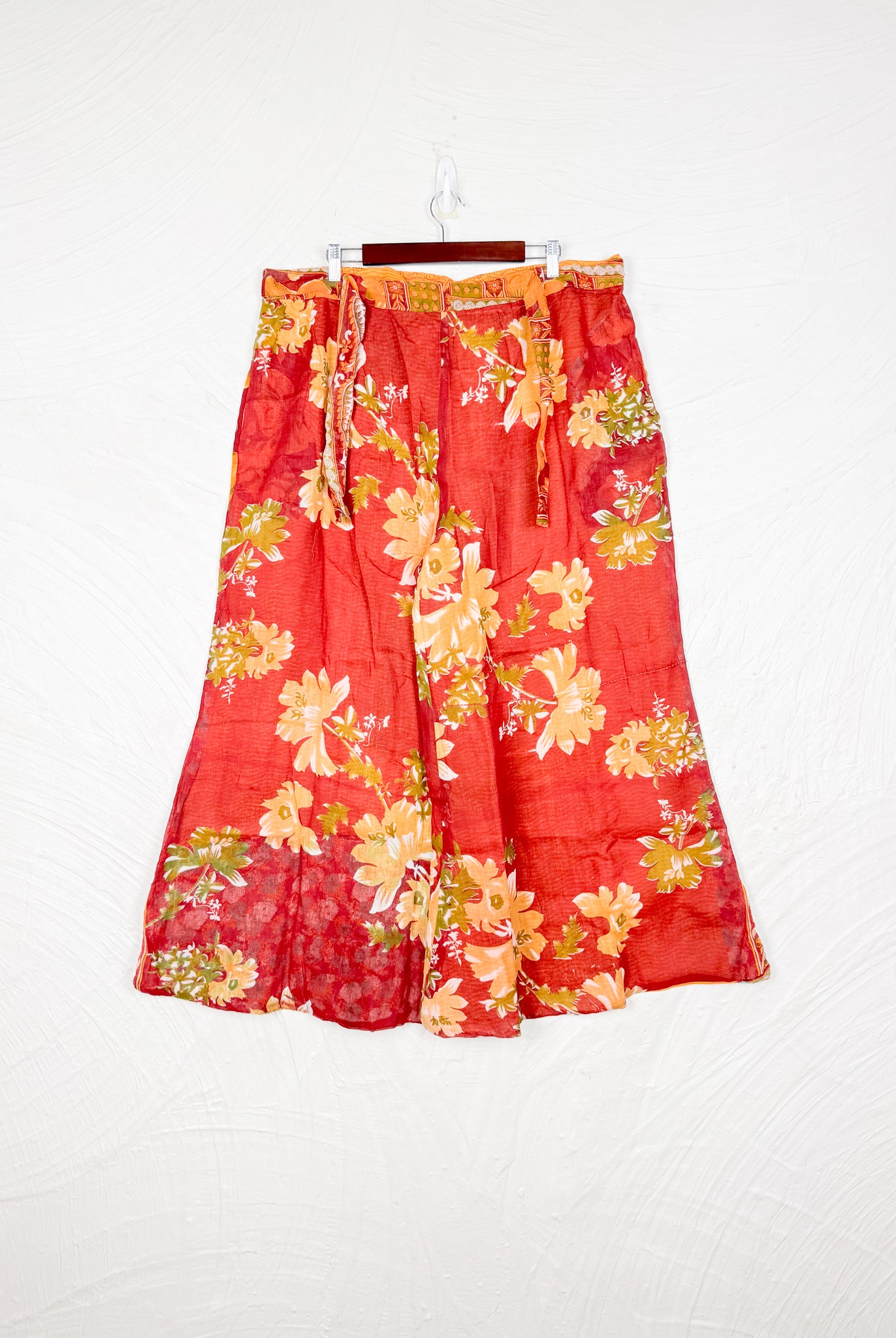red floral pants - Love Protect Sustain