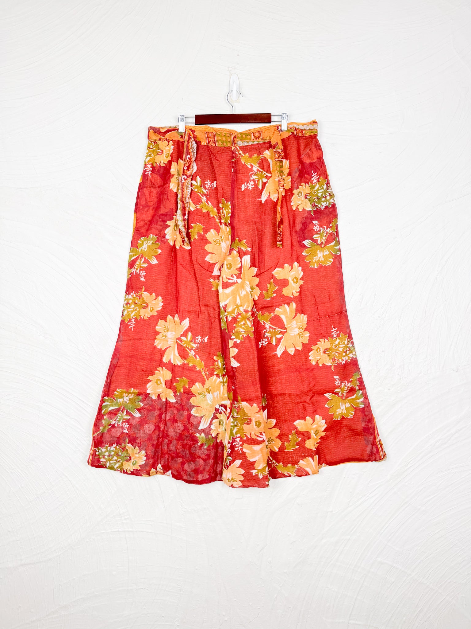 red floral pants - Love Protect Sustain