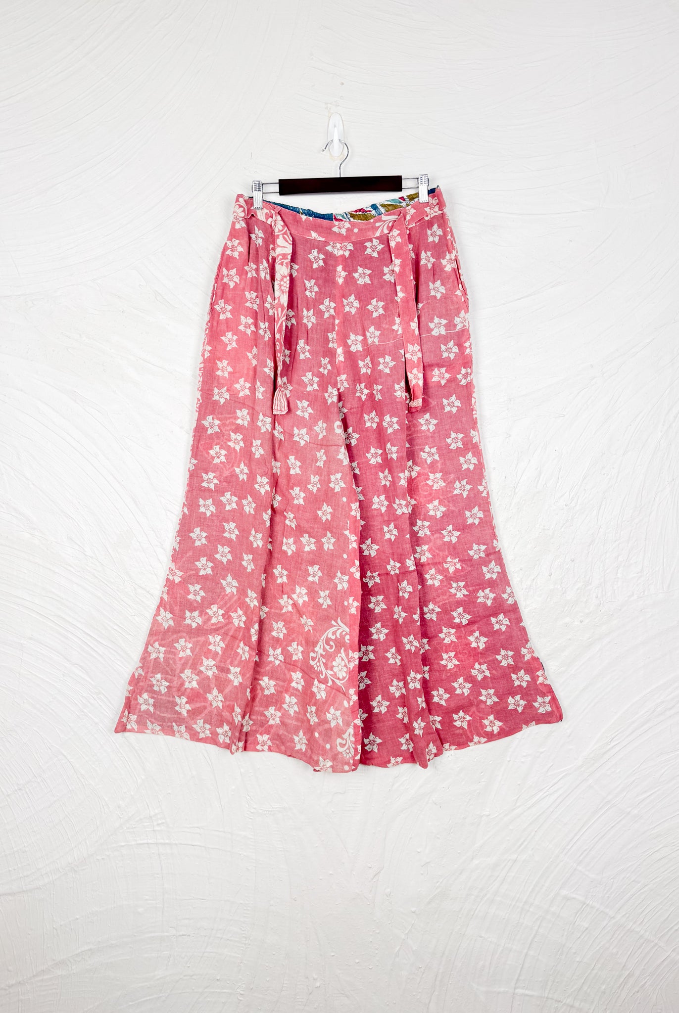 red flower pants - Love Protect Sustain