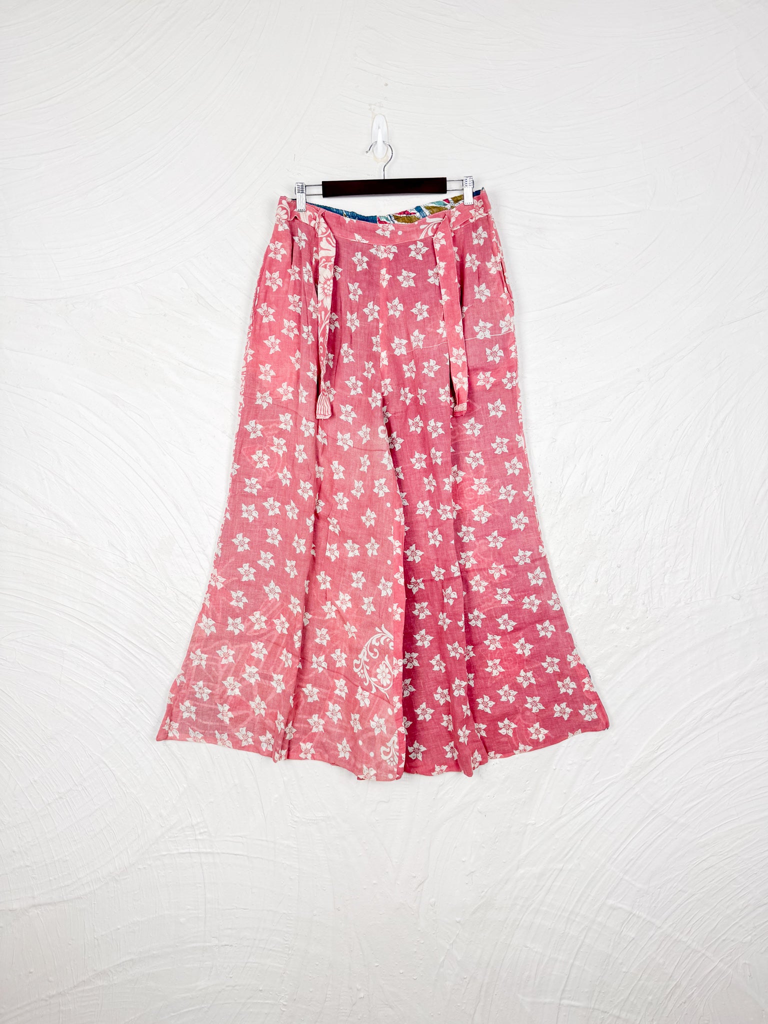 red flower pants - Love Protect Sustain