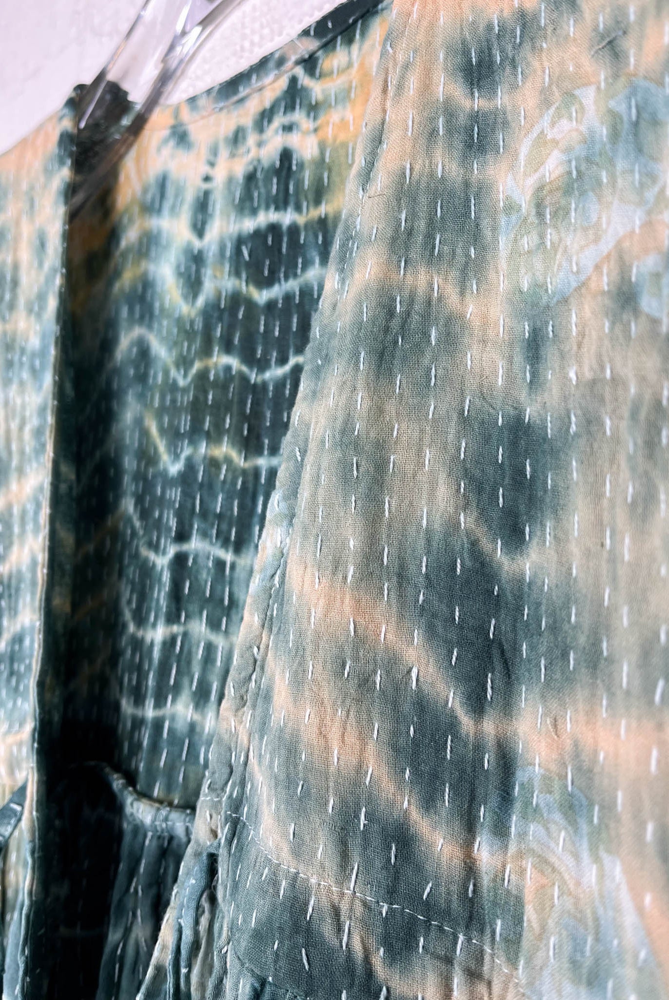 retro tie dye cropped jumpsuit - Love Protect Sustain