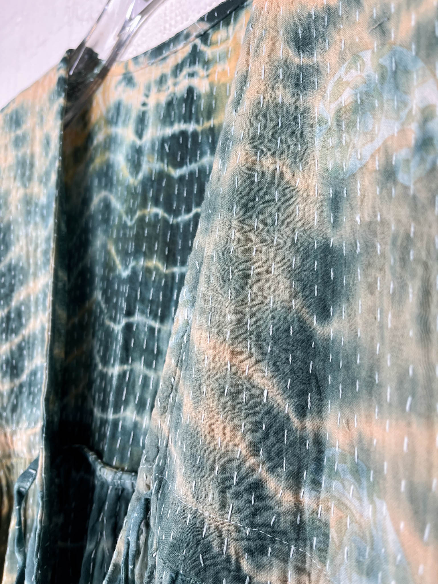 retro tie dye cropped jumpsuit - Love Protect Sustain