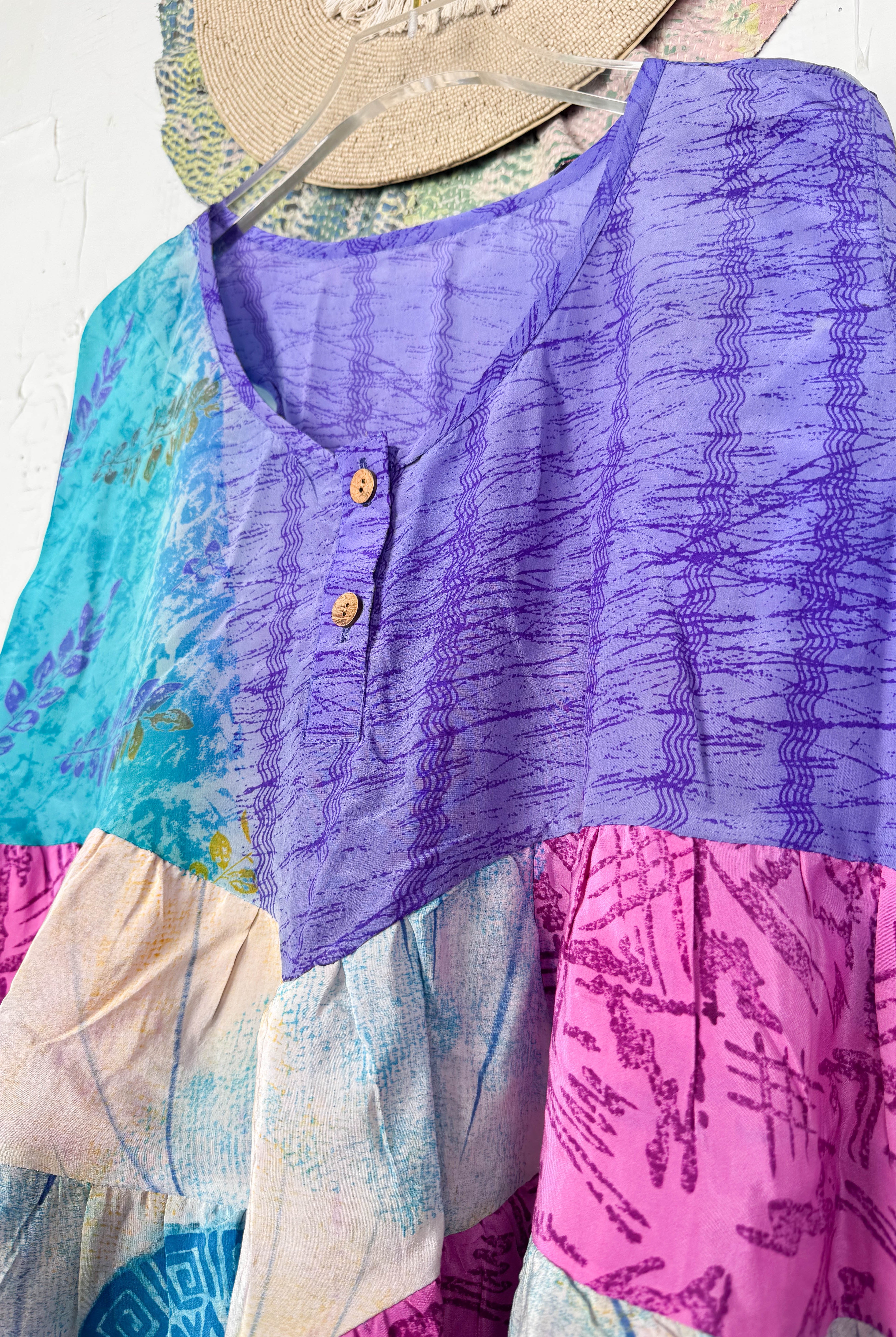 summer crepe silk top - Love Protect Sustain