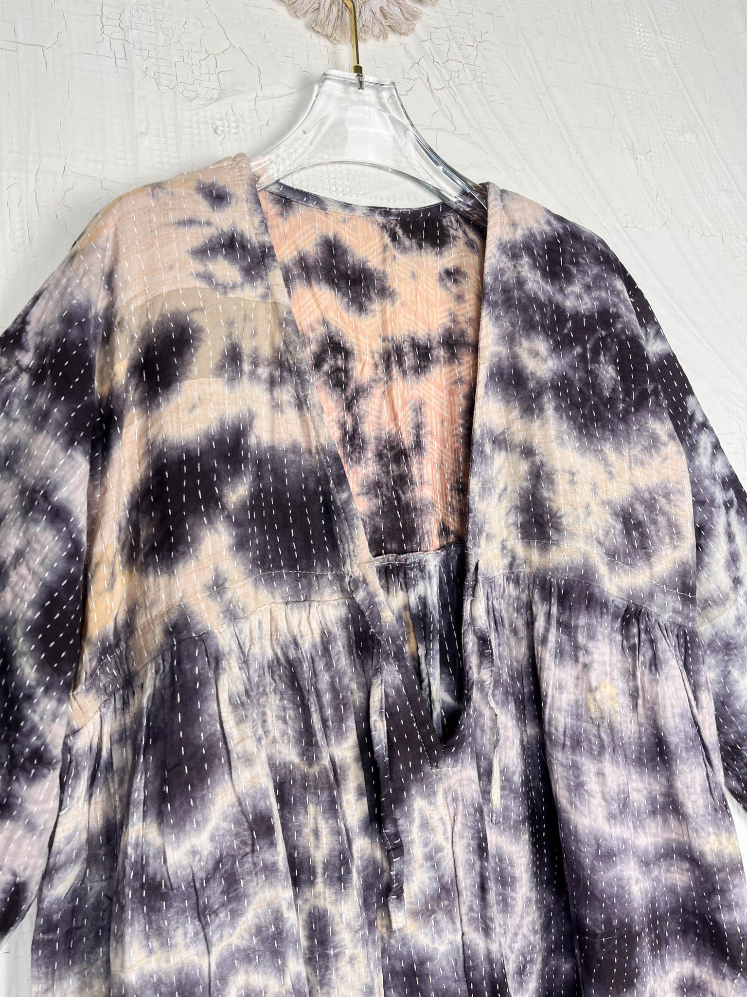 sustainable kantha jumpsuit - Love Protect Sustain