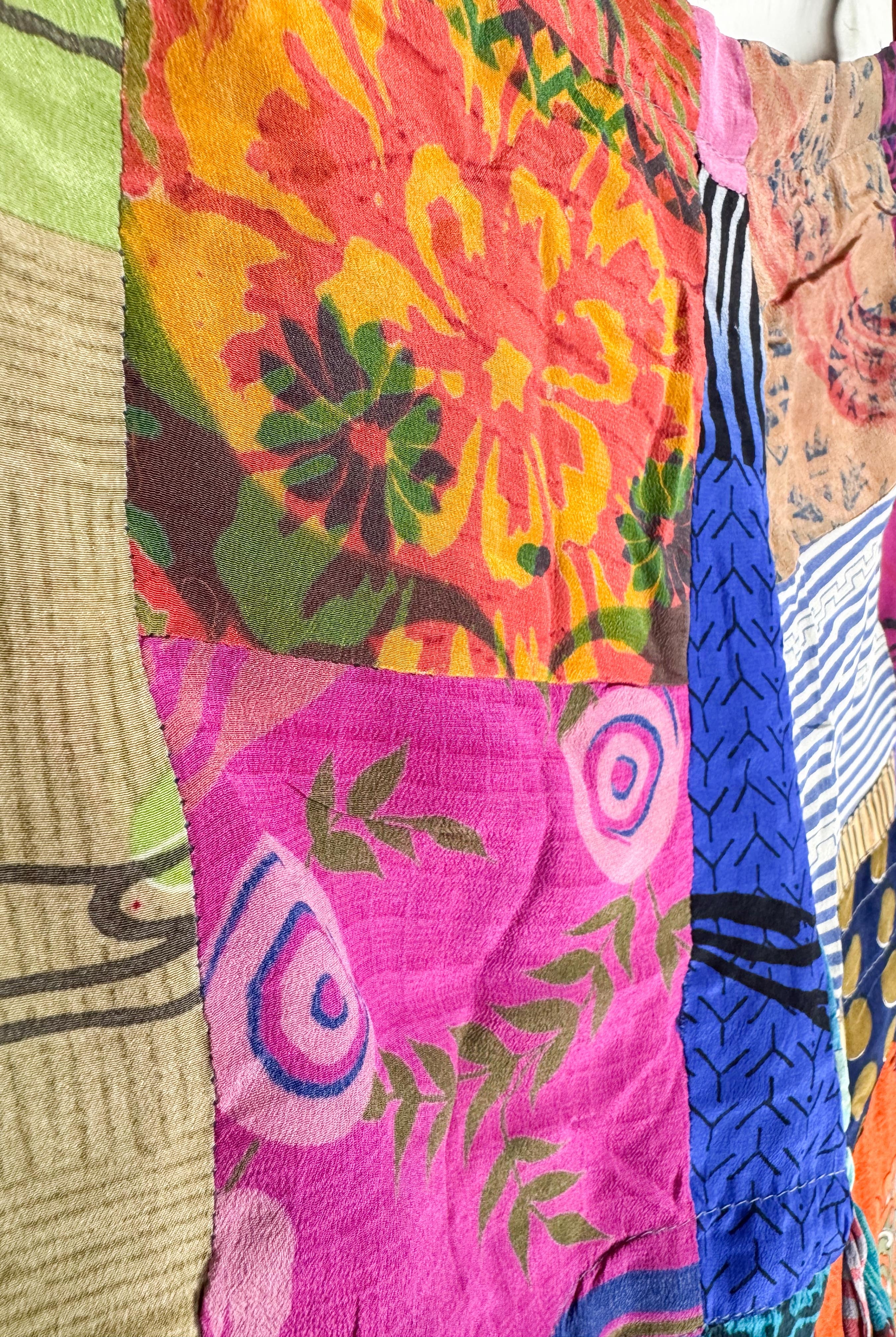 sustainable patchwork clothing women - Love Protect Sustain