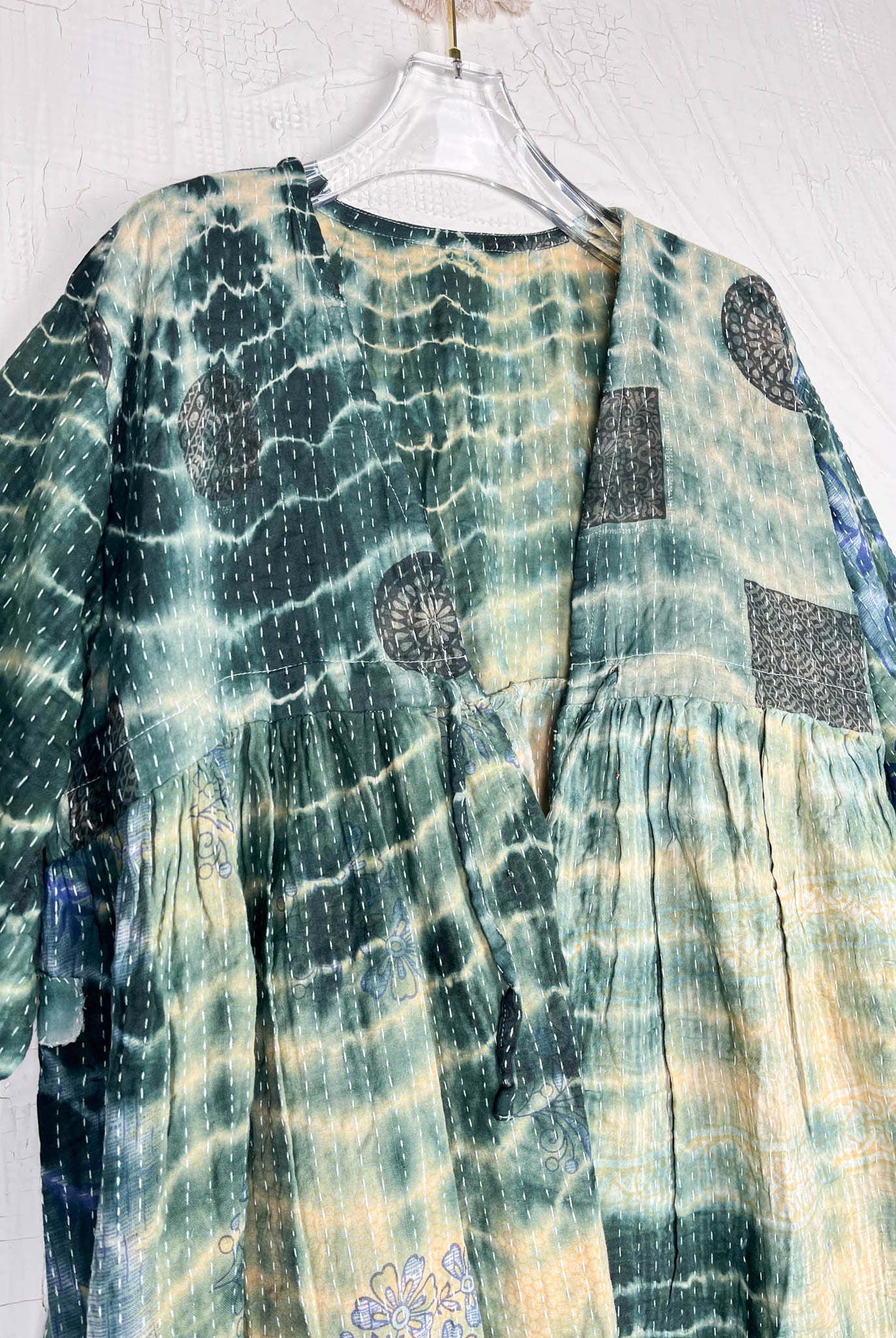 sustainable tie dye cropped jumpsuit - Love Protect Sustain