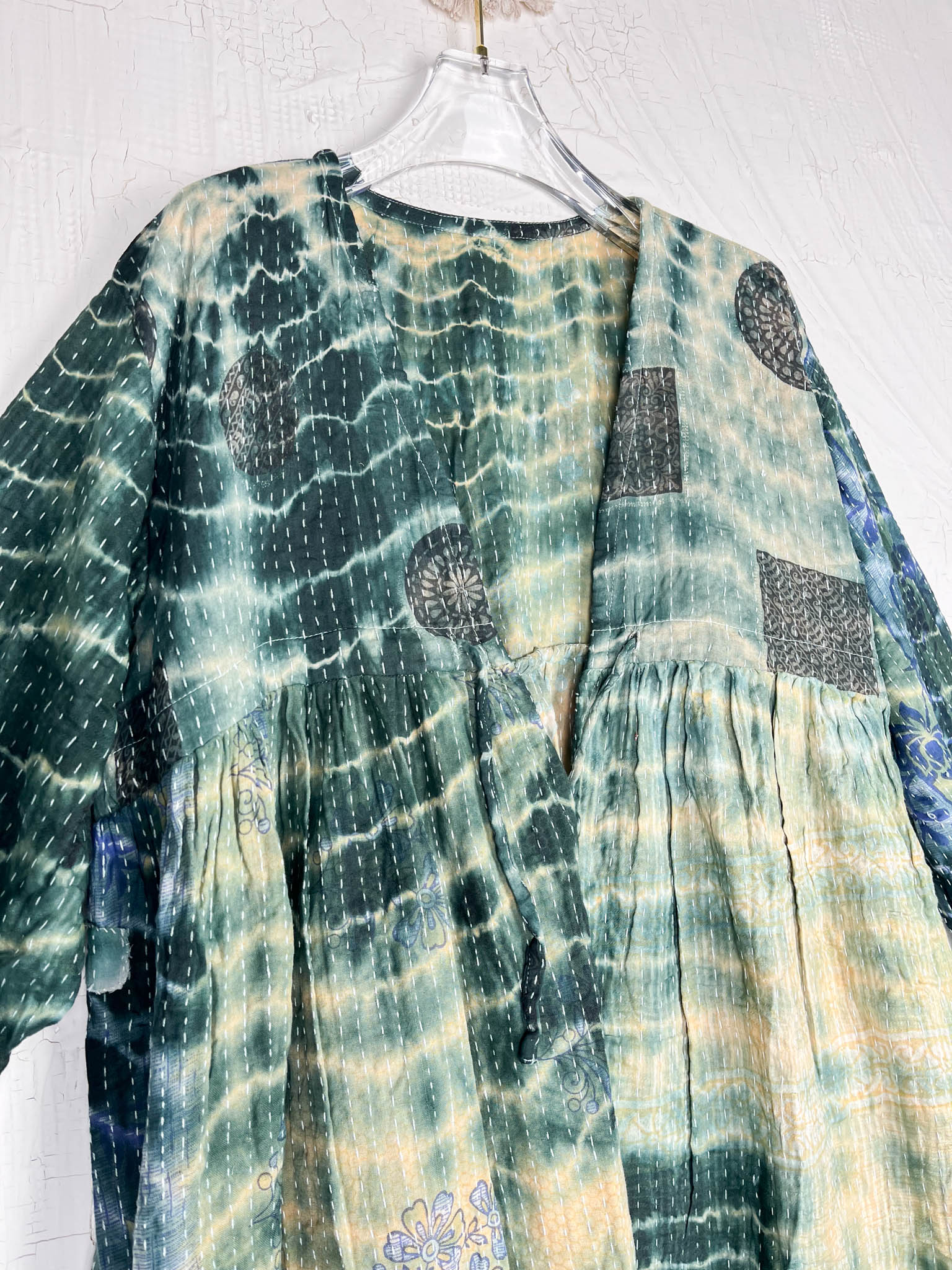 sustainable tie dye cropped jumpsuit - Love Protect Sustain