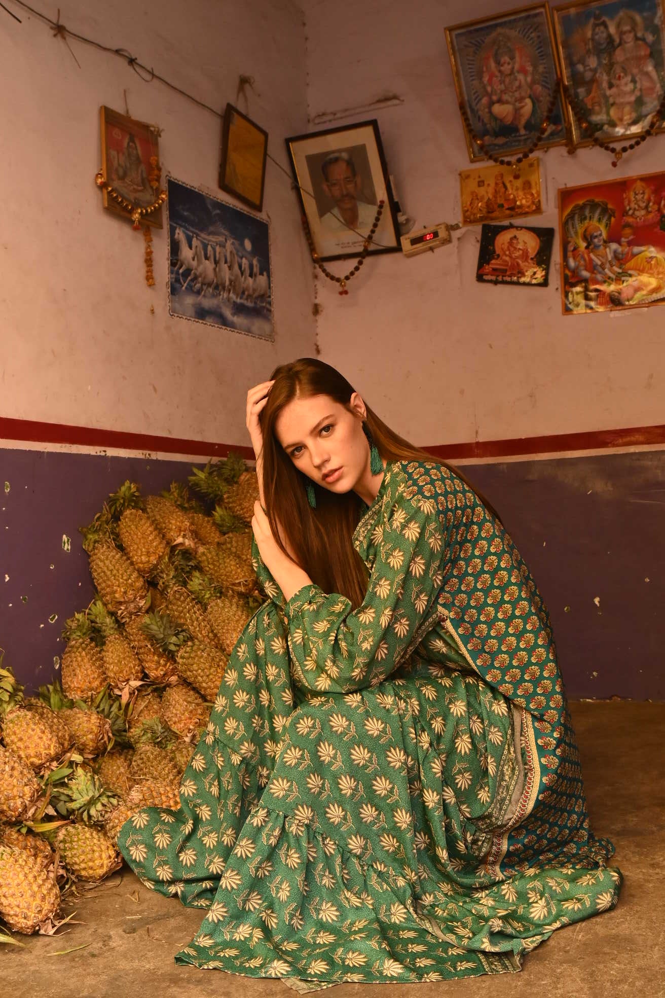 tired silk dress one size - Love Protect Sustain