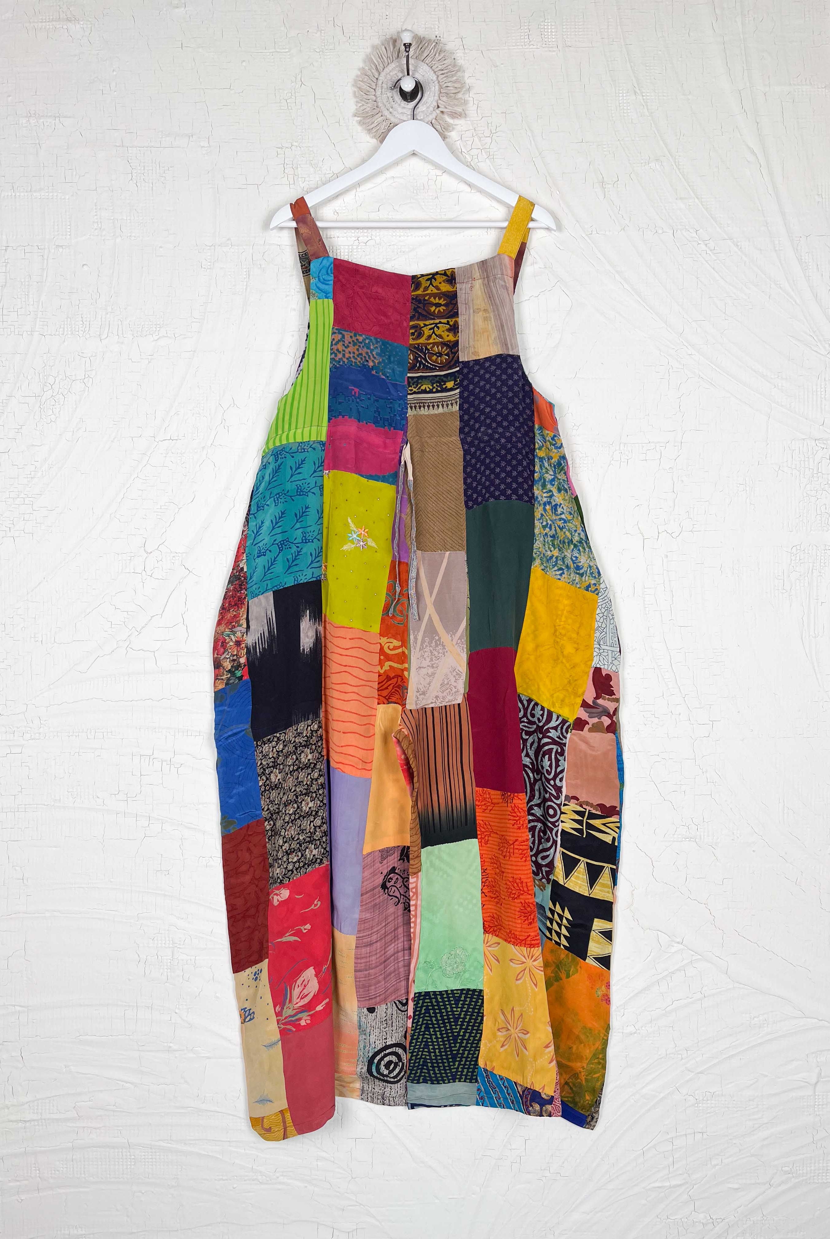 upcycled sari patchwork clothing- Love Protect Sustain
