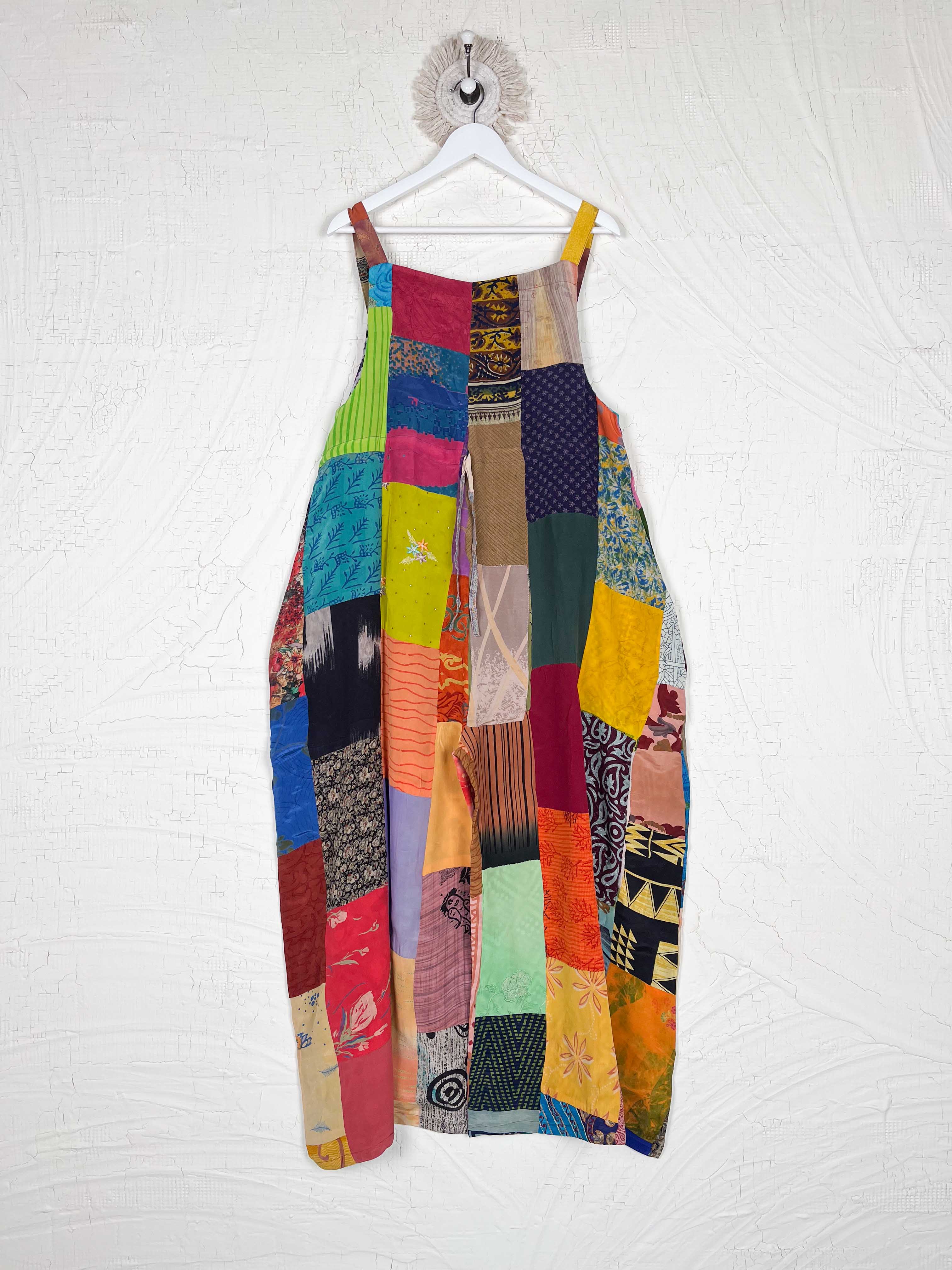 upcycled sari patchwork clothing- Love Protect Sustain