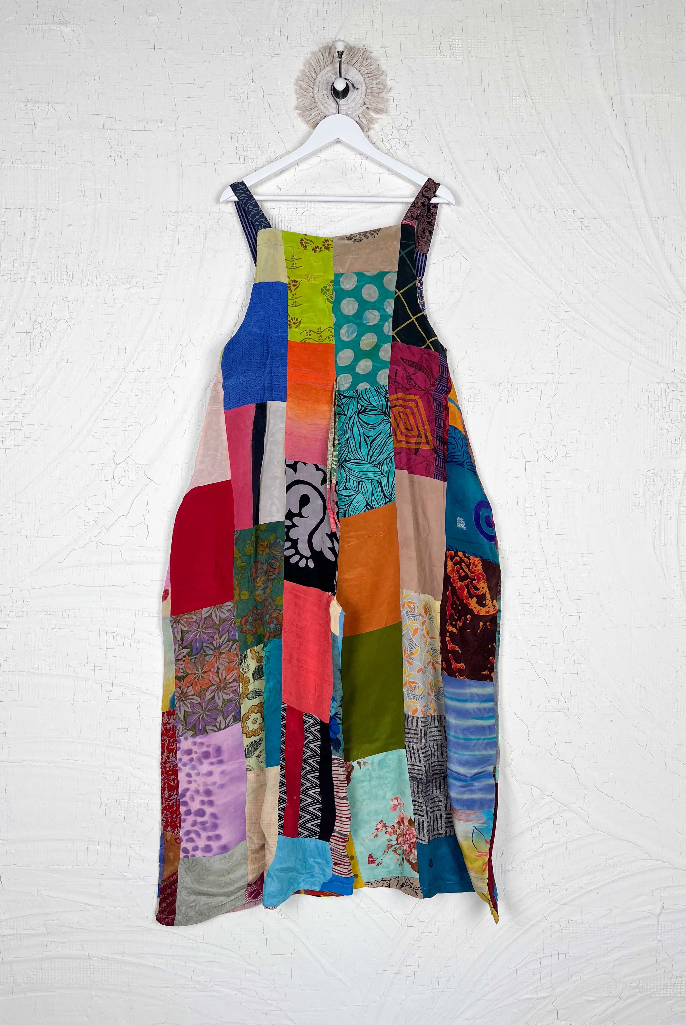 upcycled sari patchwork clothing - Love Protect Sustain